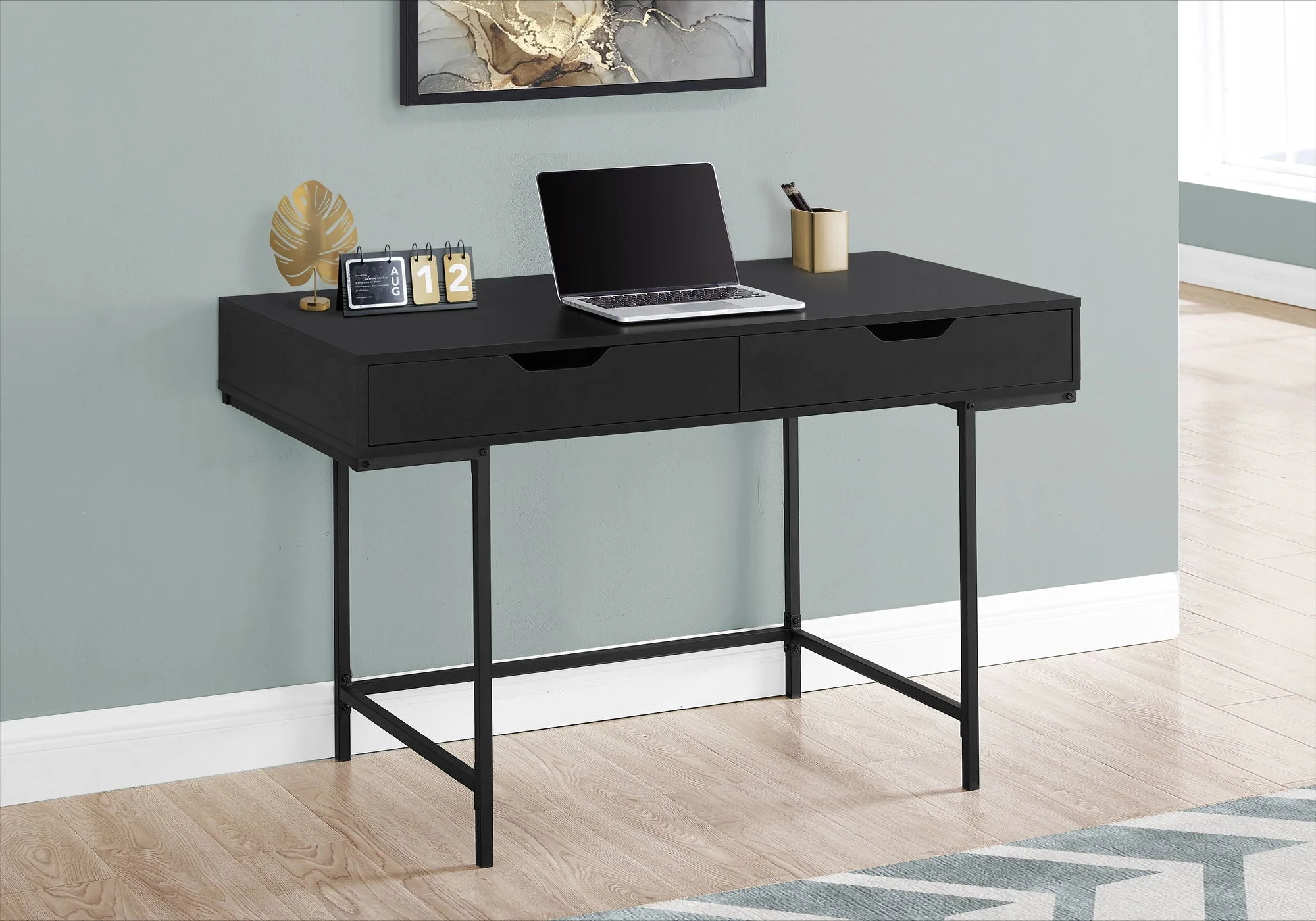 Computer Desk For Home Office, Laptop, Storage Drawers, Contemporary & Modern - Image 19