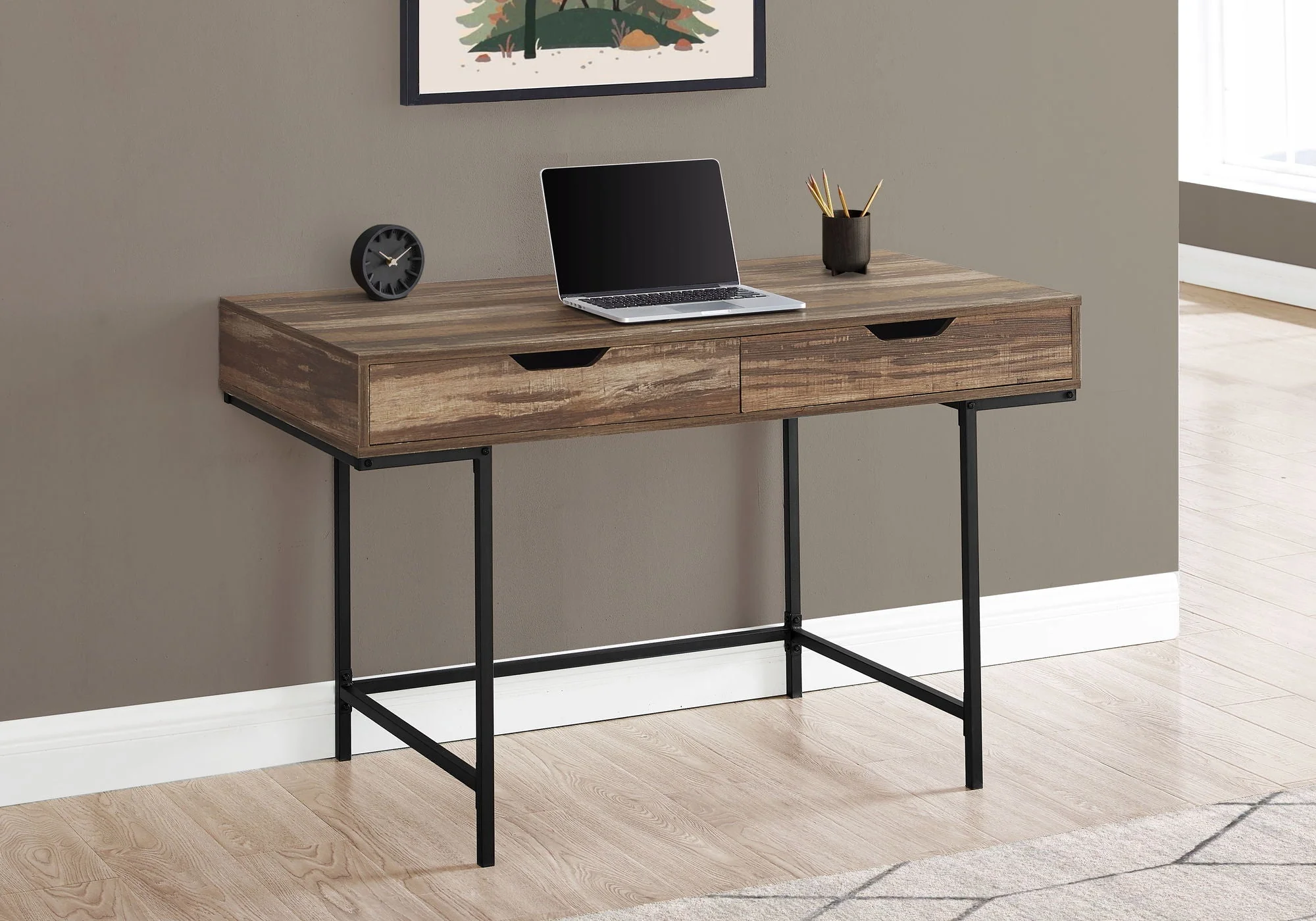 Computer Desk For Home Office, Laptop, Storage Drawers, Contemporary & Modern - Image 20