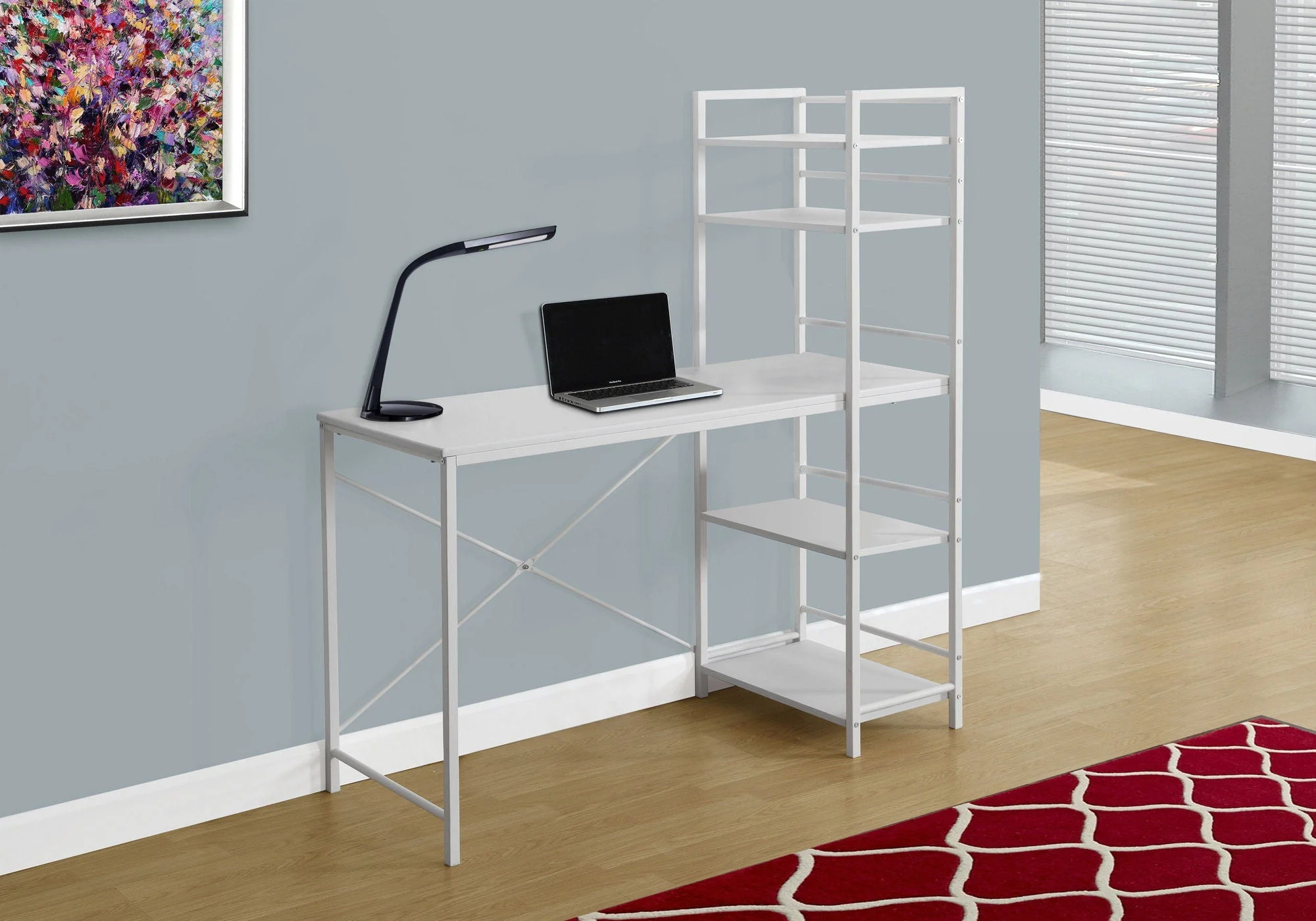Computer Desk For Home Office, Laptop Storage Shelves - Image 5