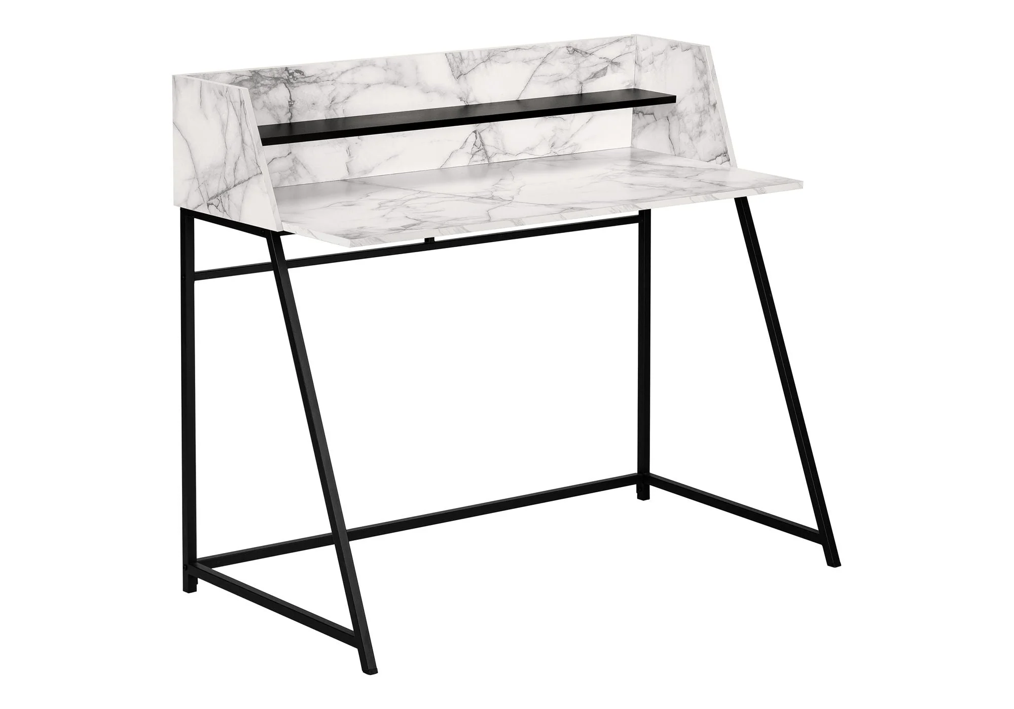 Computer Desk For Home Office Laptop, Storage Shelves, Contemporary & Modern - Image 2