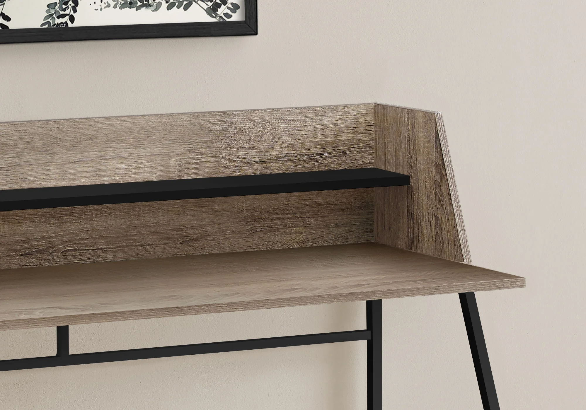 Computer Desk For Home Office Laptop, Storage Shelves, Contemporary & Modern - Image 4