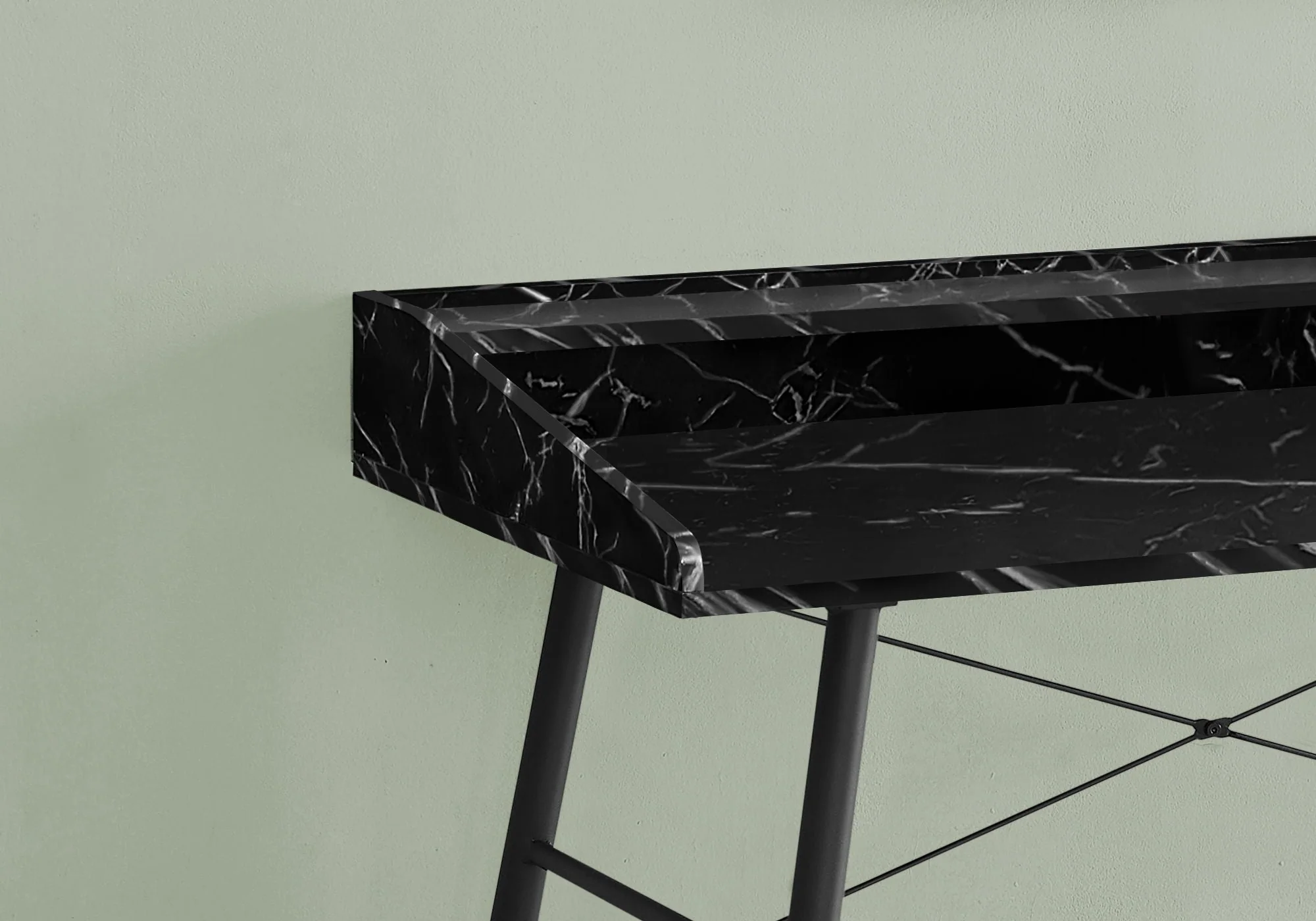 Computer Desk For Home Office, Laptop Storage Shelves, Contemporary & Modern - Image 10