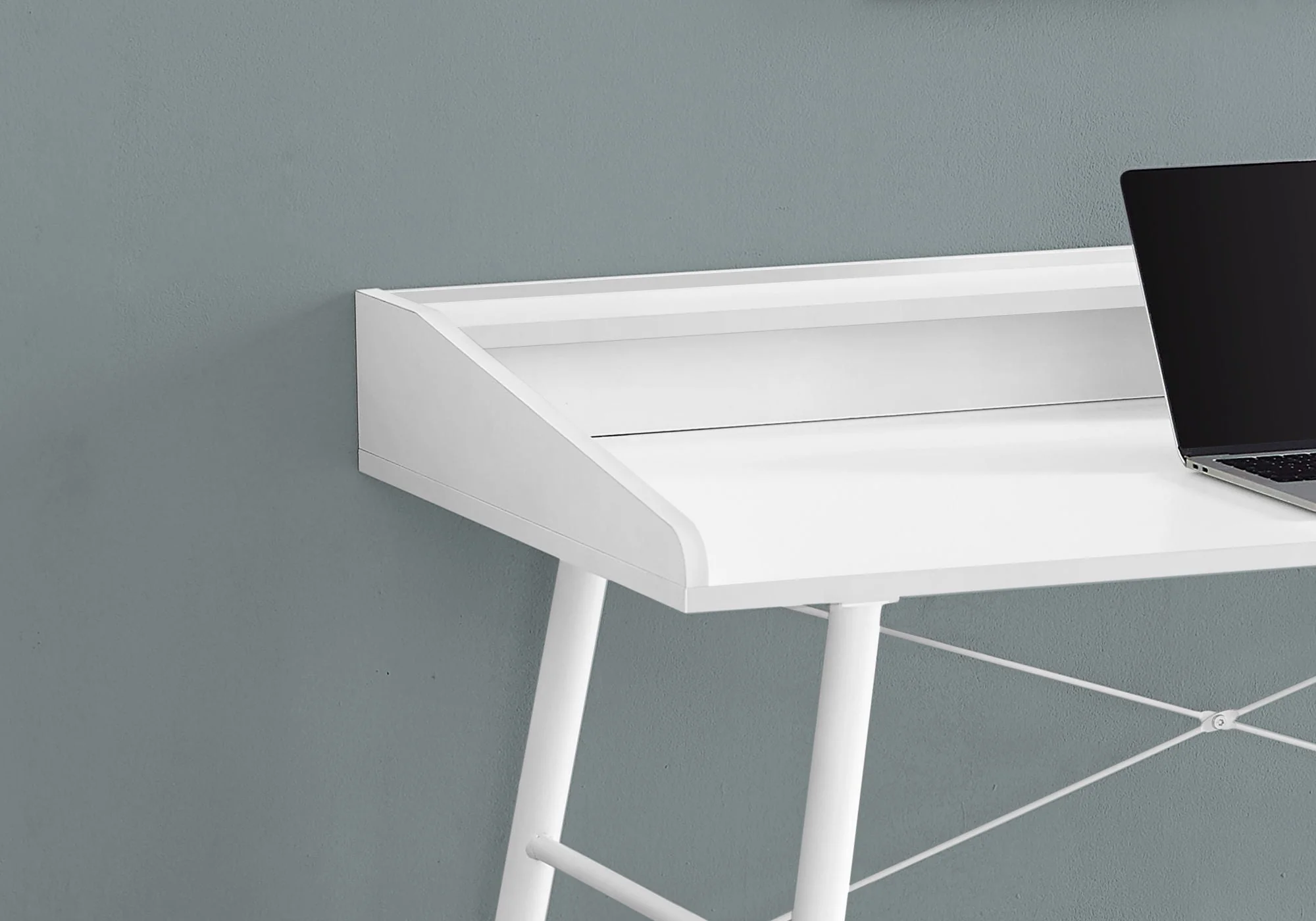 Computer Desk For Home Office, Laptop Storage Shelves, Contemporary & Modern - Image 12