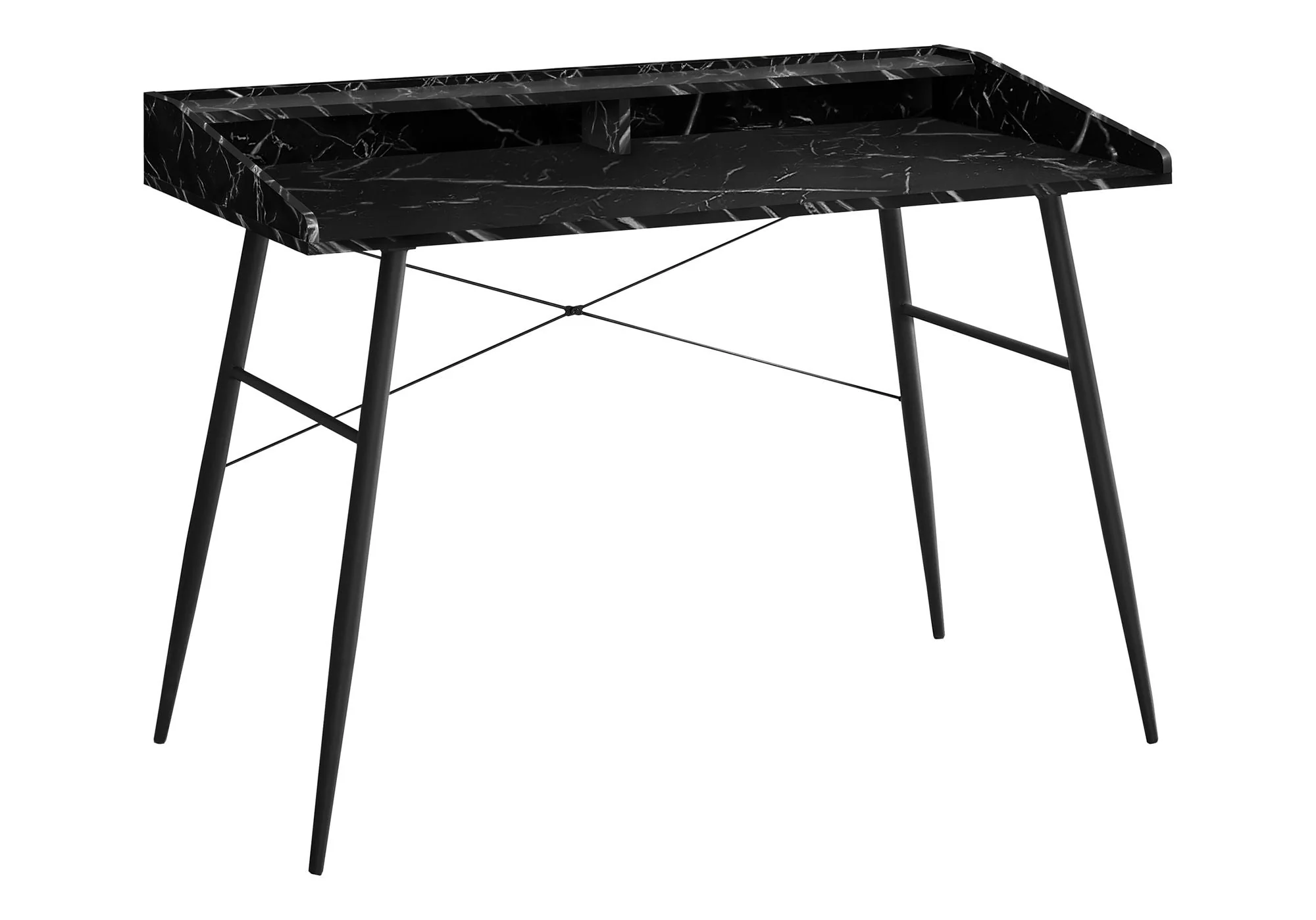 Computer Desk For Home Office, Laptop Storage Shelves, Contemporary & Modern - Image 2