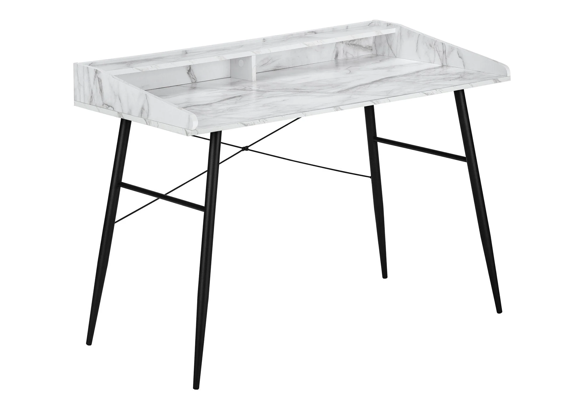 Computer Desk For Home Office, Laptop Storage Shelves, Contemporary & Modern - Image 3