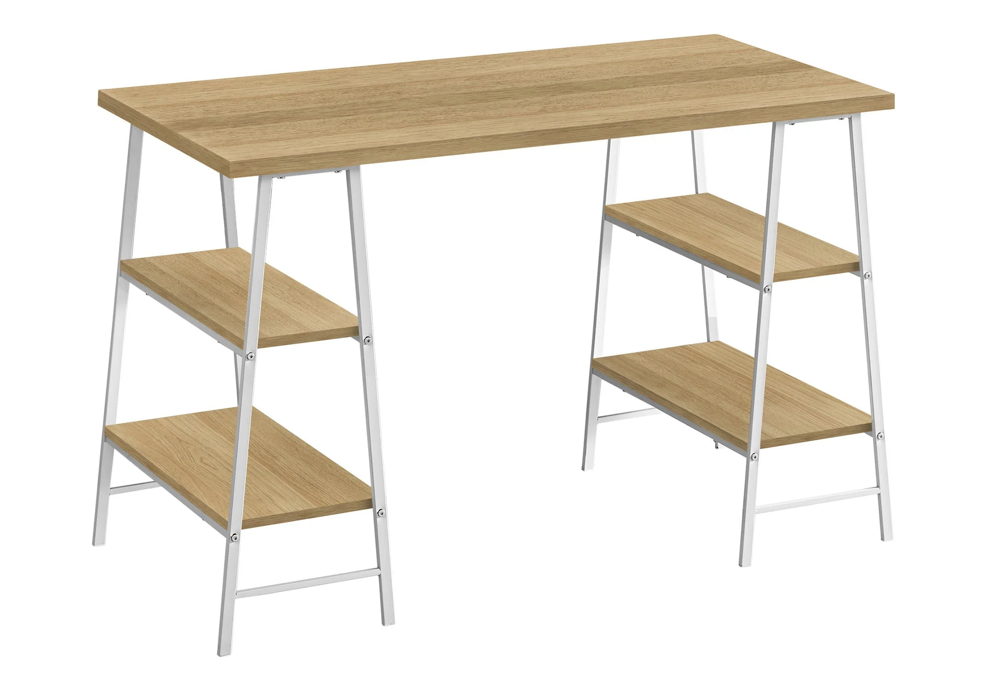 Computer Desk For Home Office, Laptop, Storage Shelves, Contemporary & Modern - Image 3