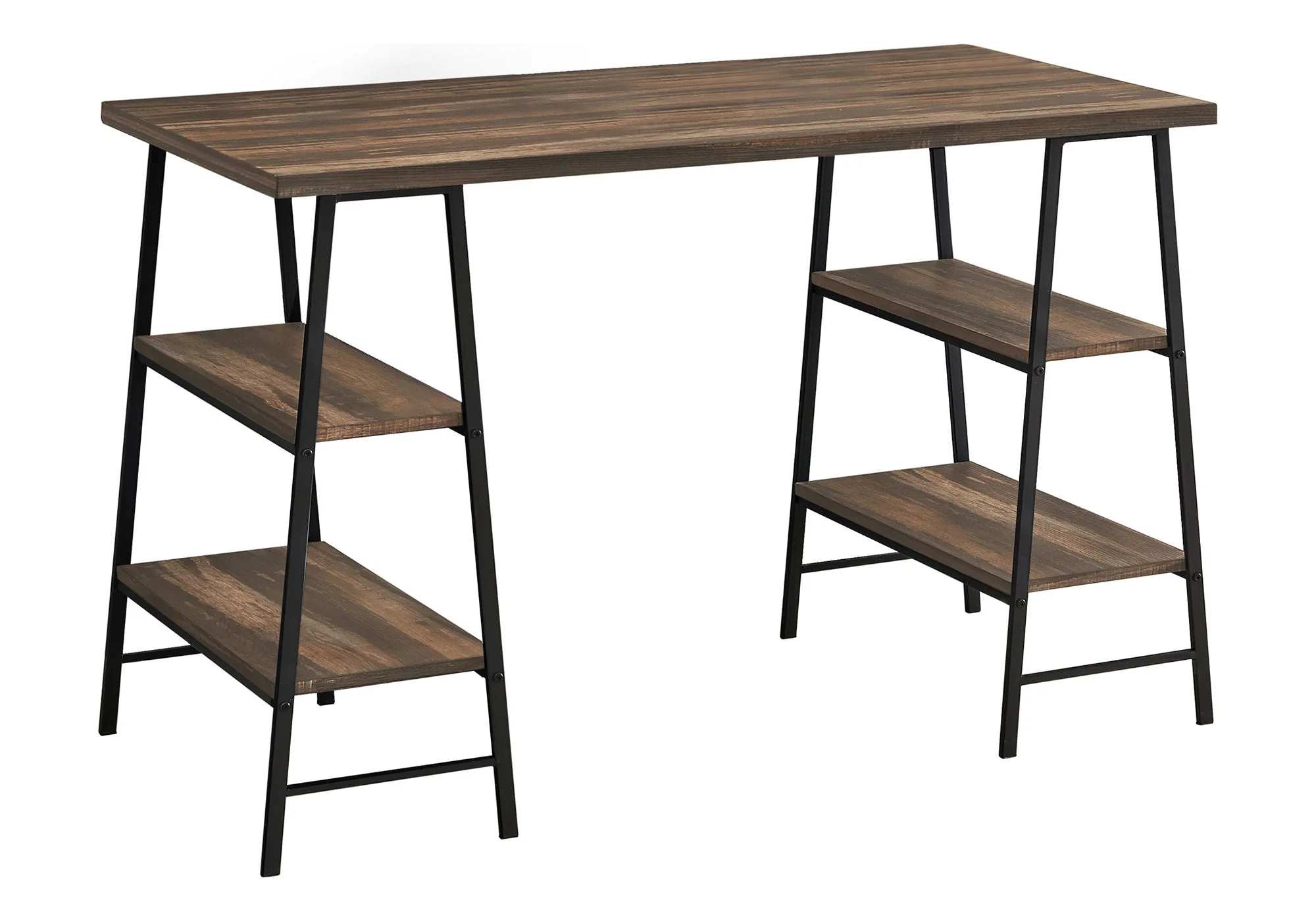 Computer Desk For Home Office, Laptop, Storage Shelves, Contemporary & Modern - Image 4