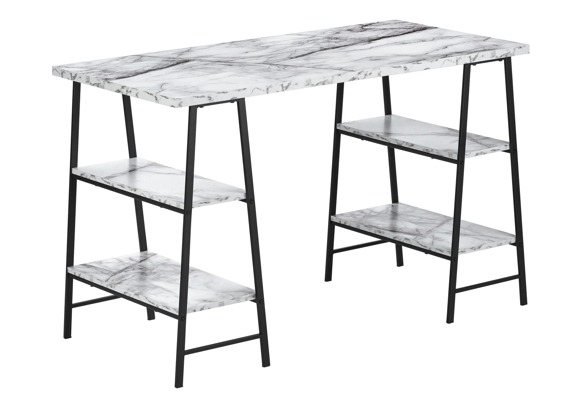 Computer Desk For Home Office, Laptop, Storage Shelves, Contemporary & Modern - Image 6