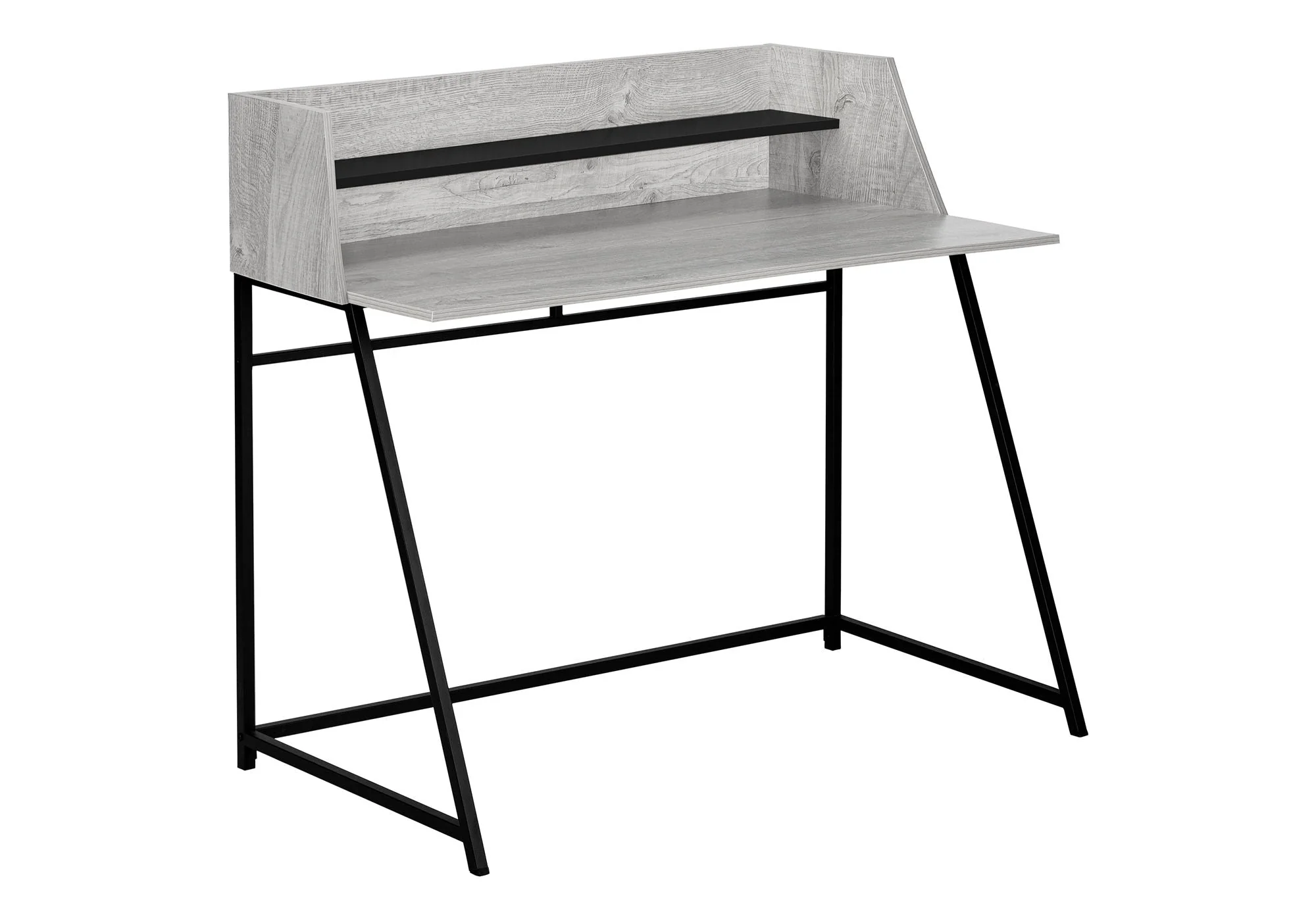 Computer Desk For Home Office, Laptop, Storage Shelves, Marble Look Contemporary & Modern - Image 6
