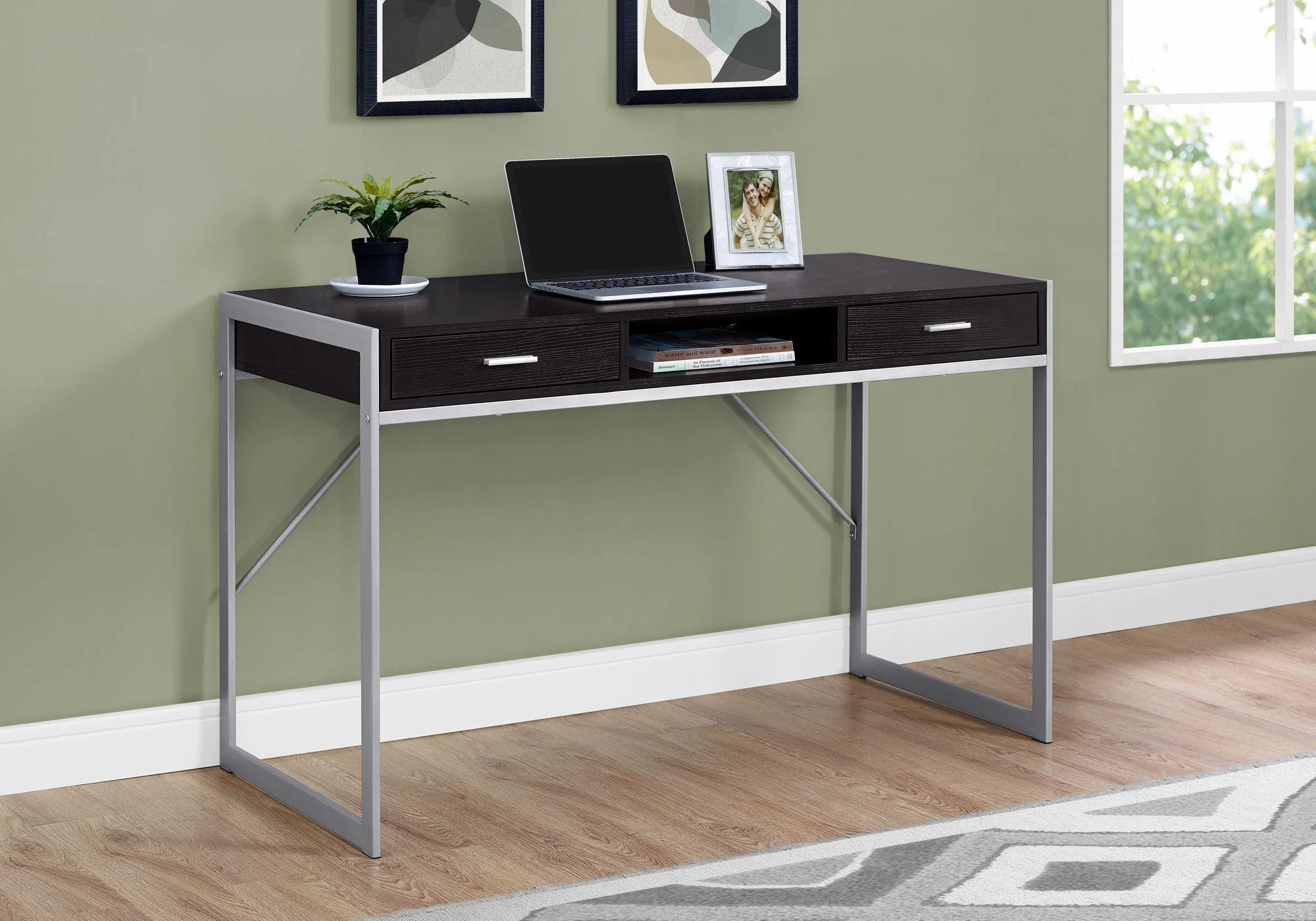 Computer Desk For Home Office Laptop with Storage Drawers - Image 9