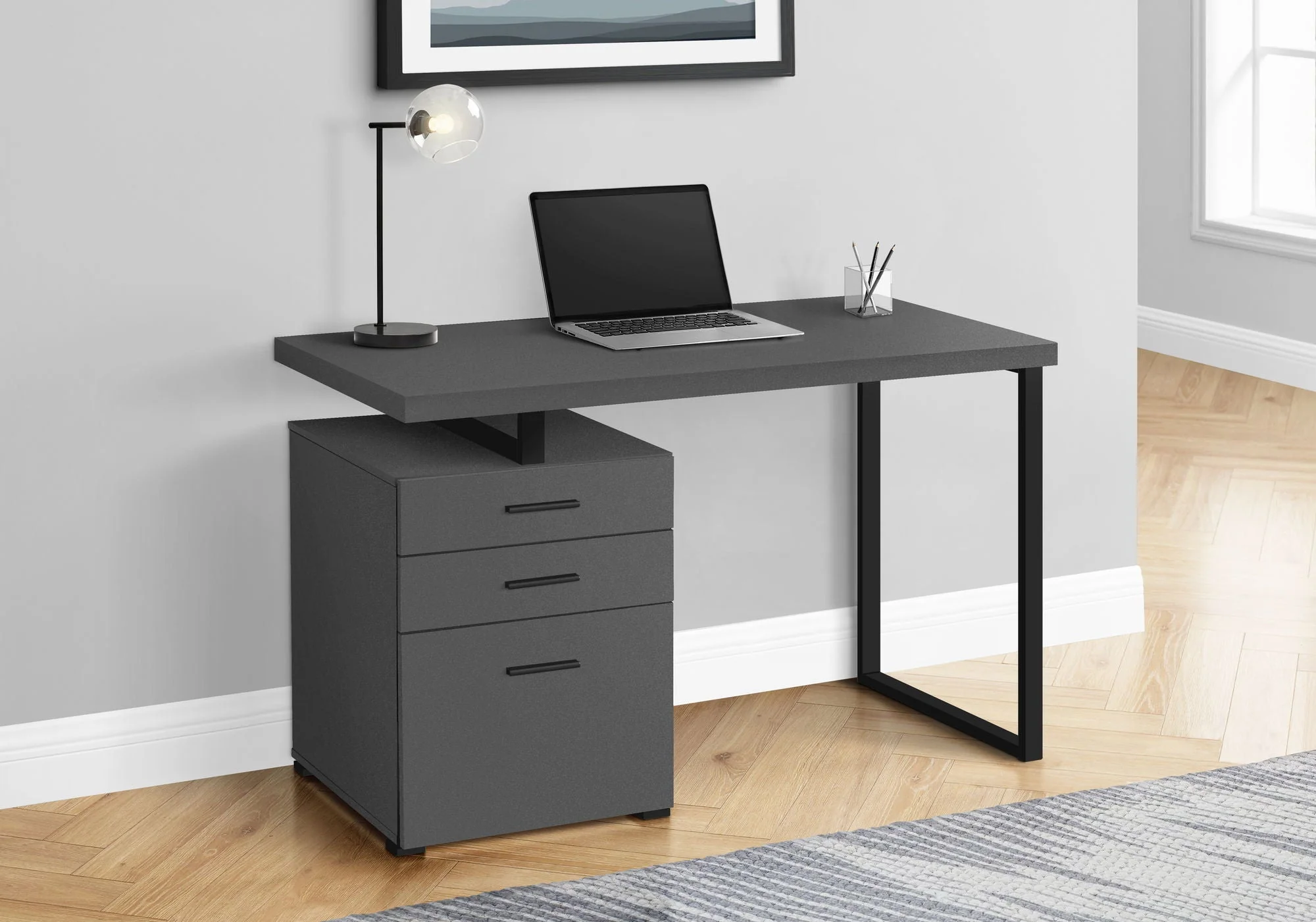 Computer Desk For Home Office, Left, Right Set - Up, Ample Storage Drawers - Image 11