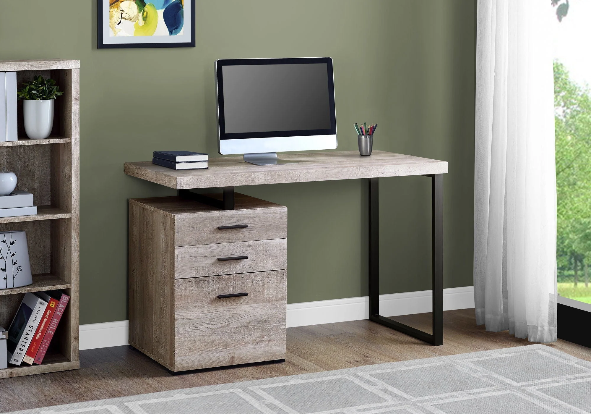 Computer Desk For Home Office, Left, Right Set - Up, Ample Storage Drawers - Image 13