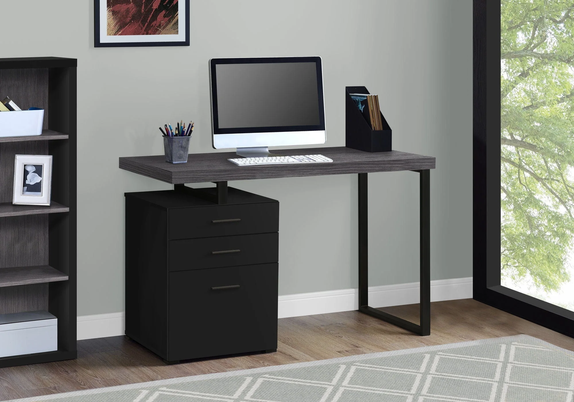 Computer Desk For Home Office, Left, Right Set - Up, Ample Storage Drawers - Image 28
