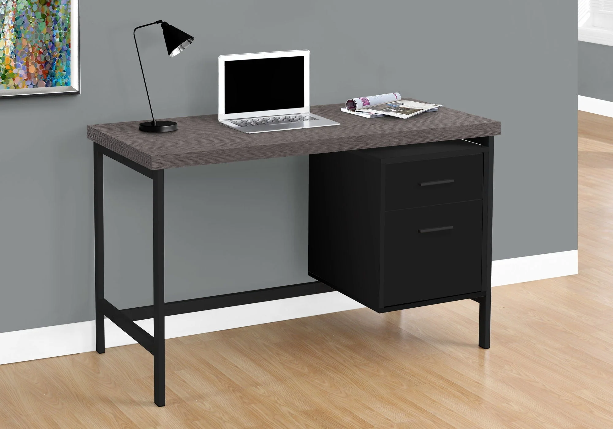 Computer Desk For Home Office, Left, Right Set - Up, Storage Drawers, Modern Design - Image 12