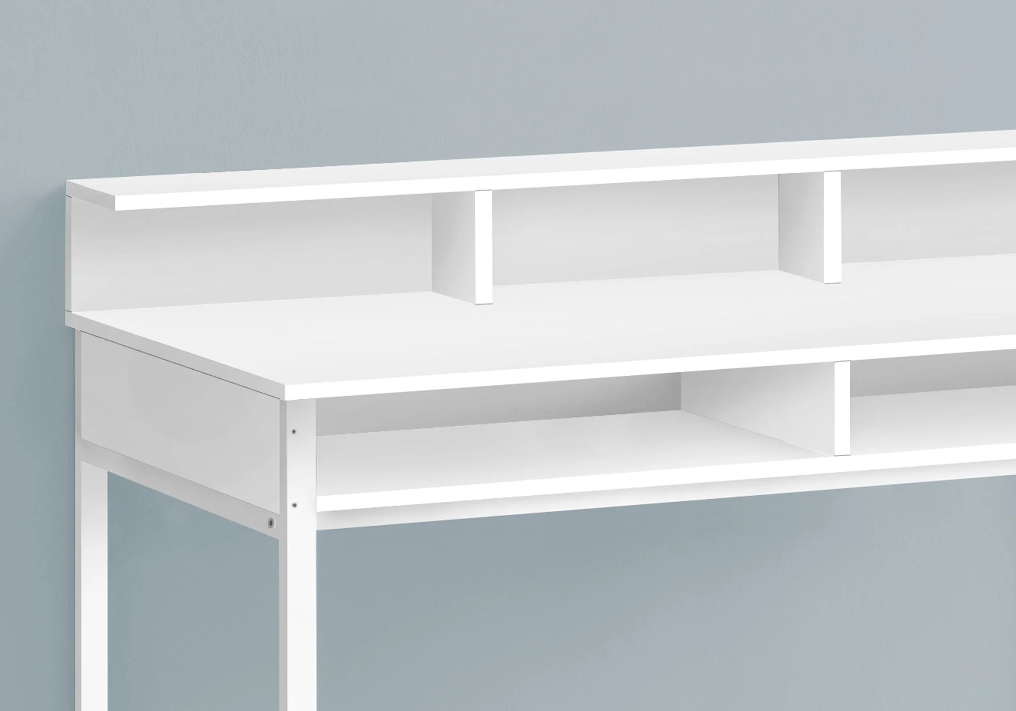 Computer Desk For Home Office, Standing, Storage Shelves, Laptop, Contemporary & Modern - Image 10