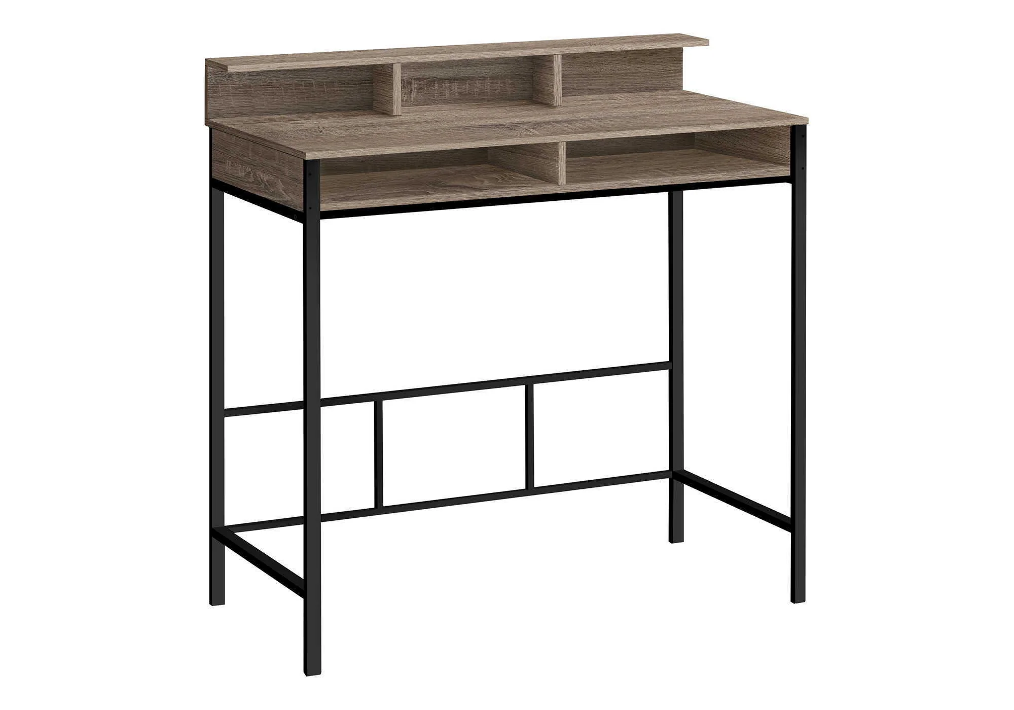 Computer Desk For Home Office, Standing, Storage Shelves, Laptop, Contemporary & Modern - Image 2