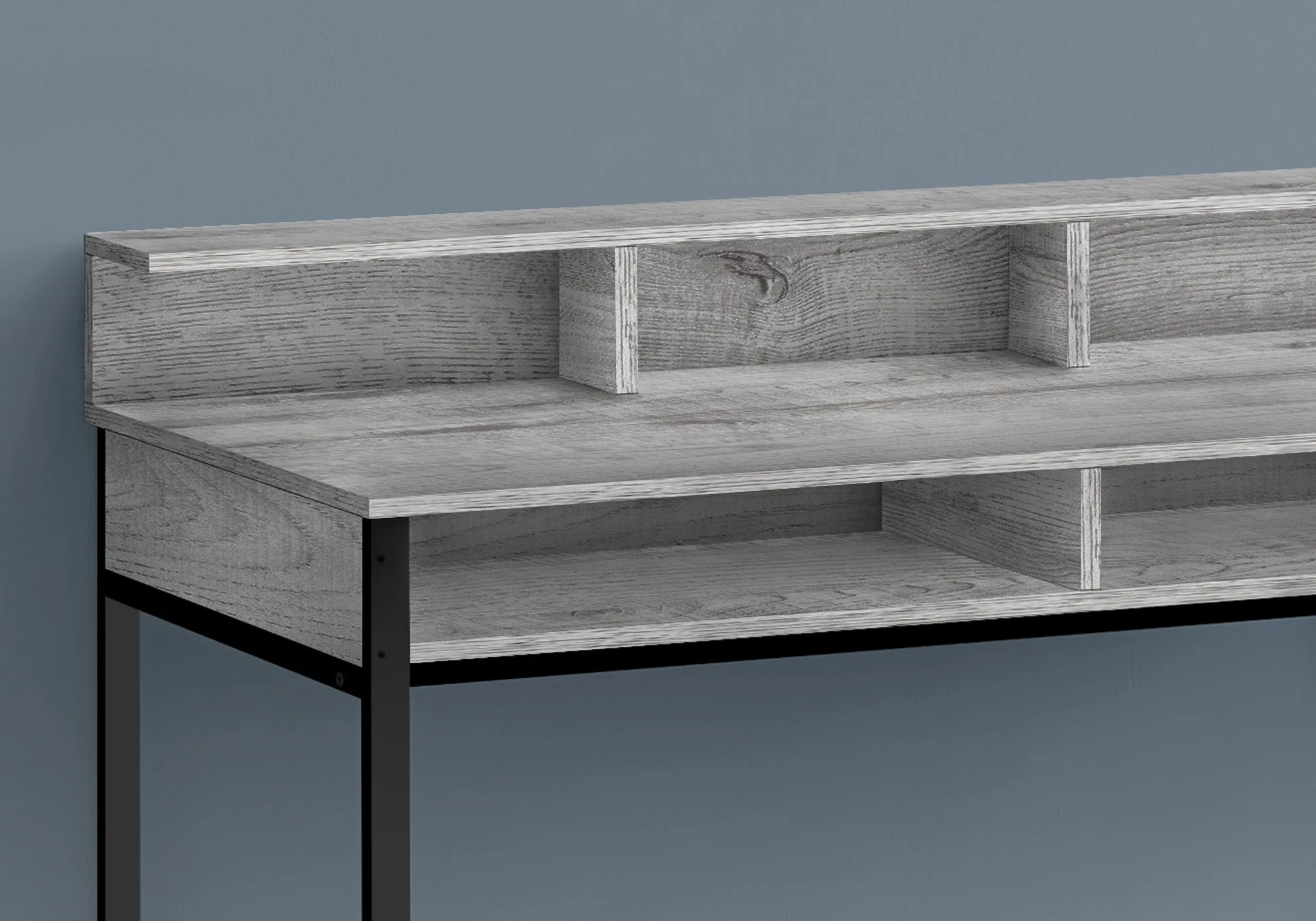 Computer Desk For Home Office, Standing, Storage Shelves, Laptop, Contemporary & Modern - Image 8