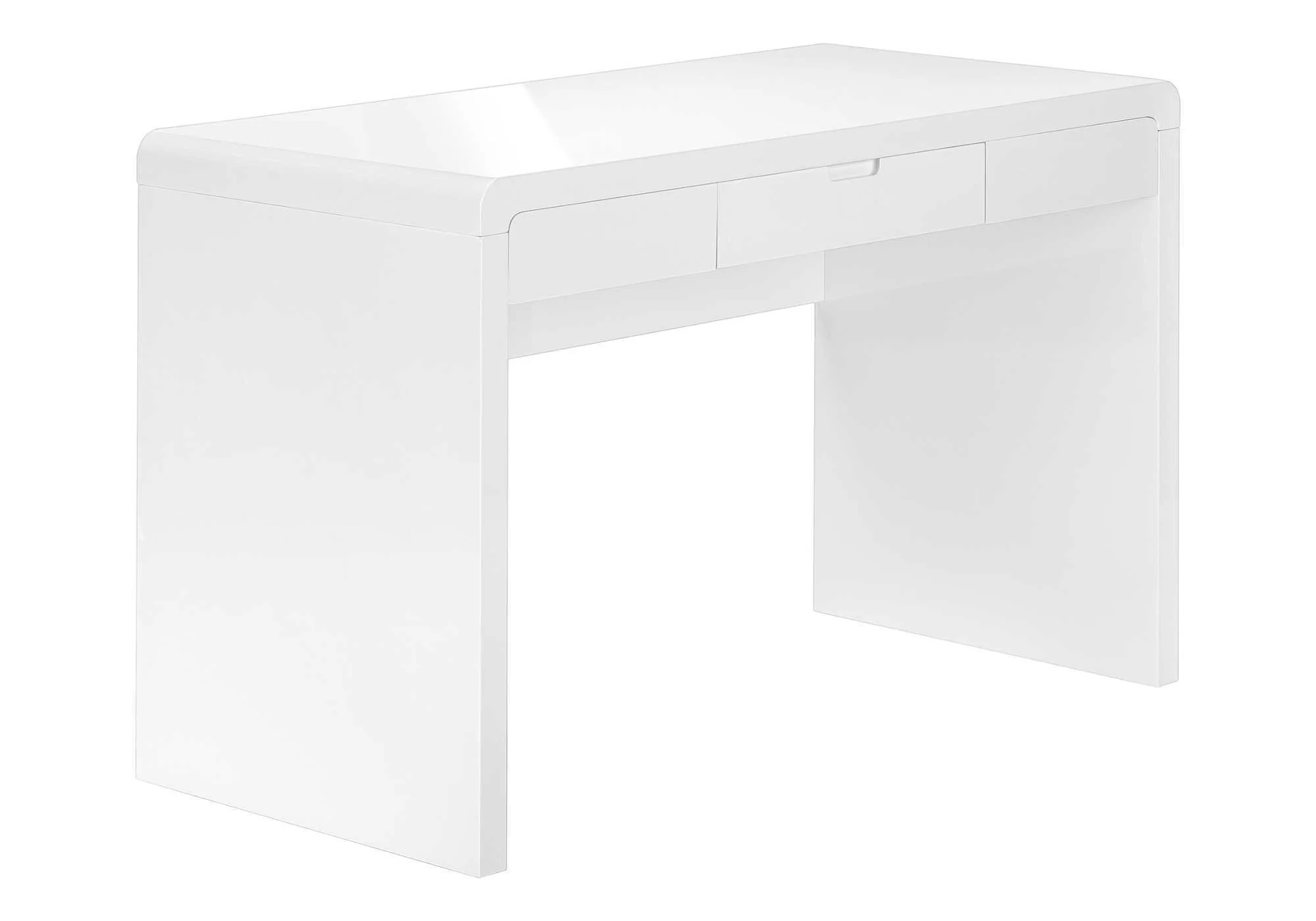 Computer Desk For Home Office, Storage Drawers, Contemporary & Modern - White