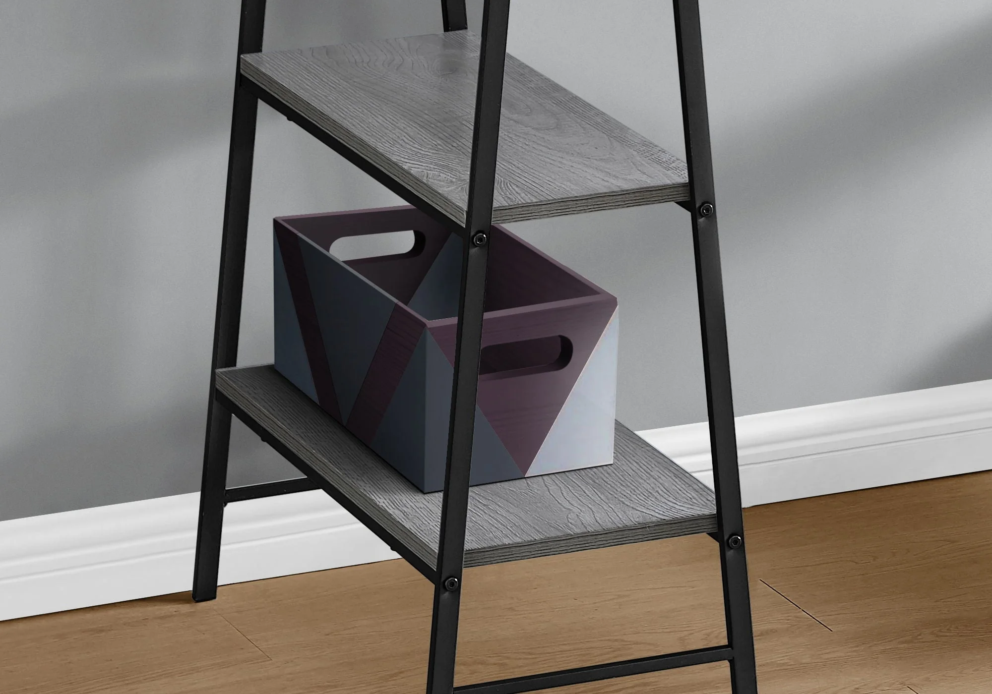 Computer Desk For Home Office, Storage Shelves, Industrial Design - Image 11