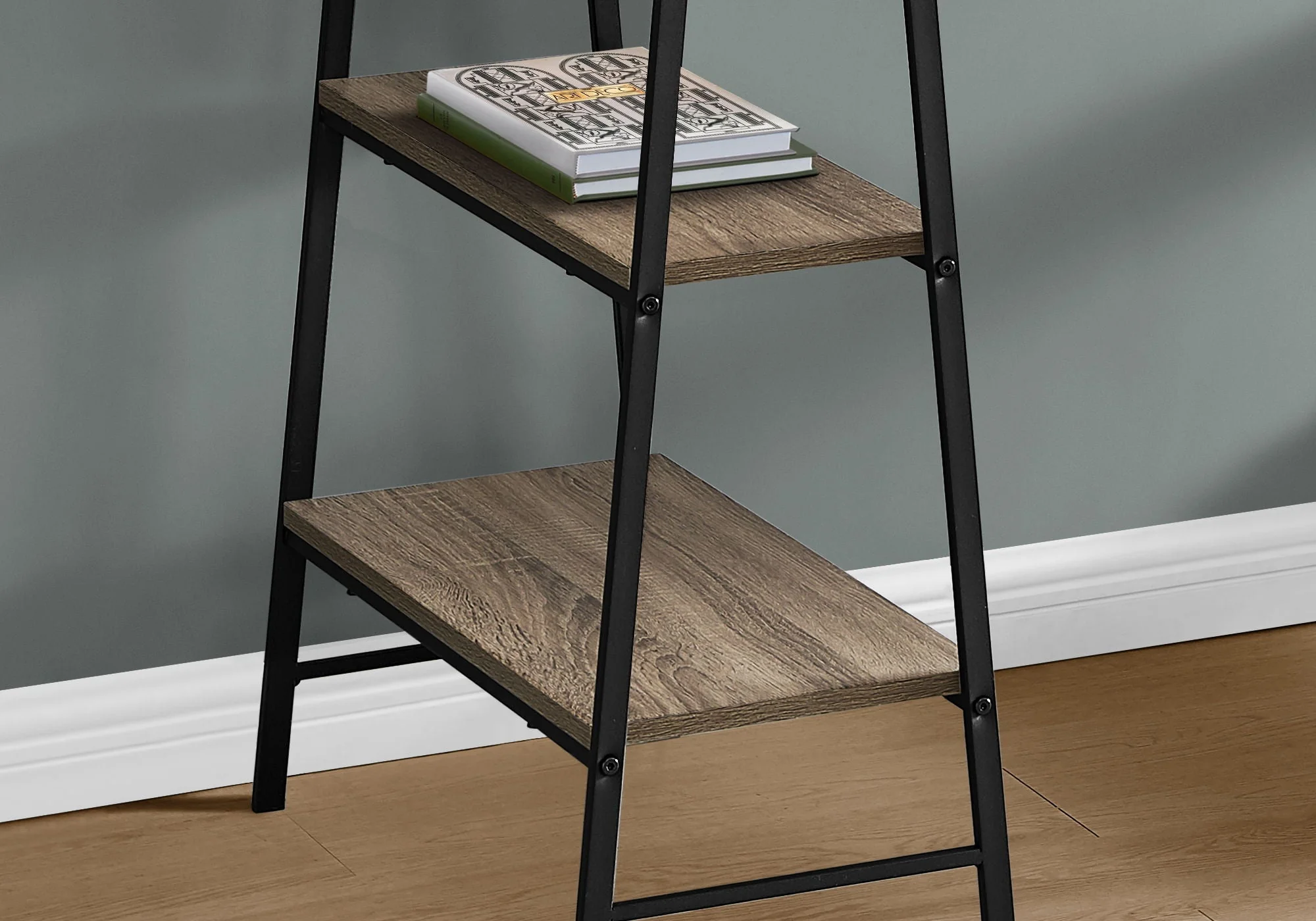 Computer Desk For Home Office, Storage Shelves, Industrial Design - Image 6