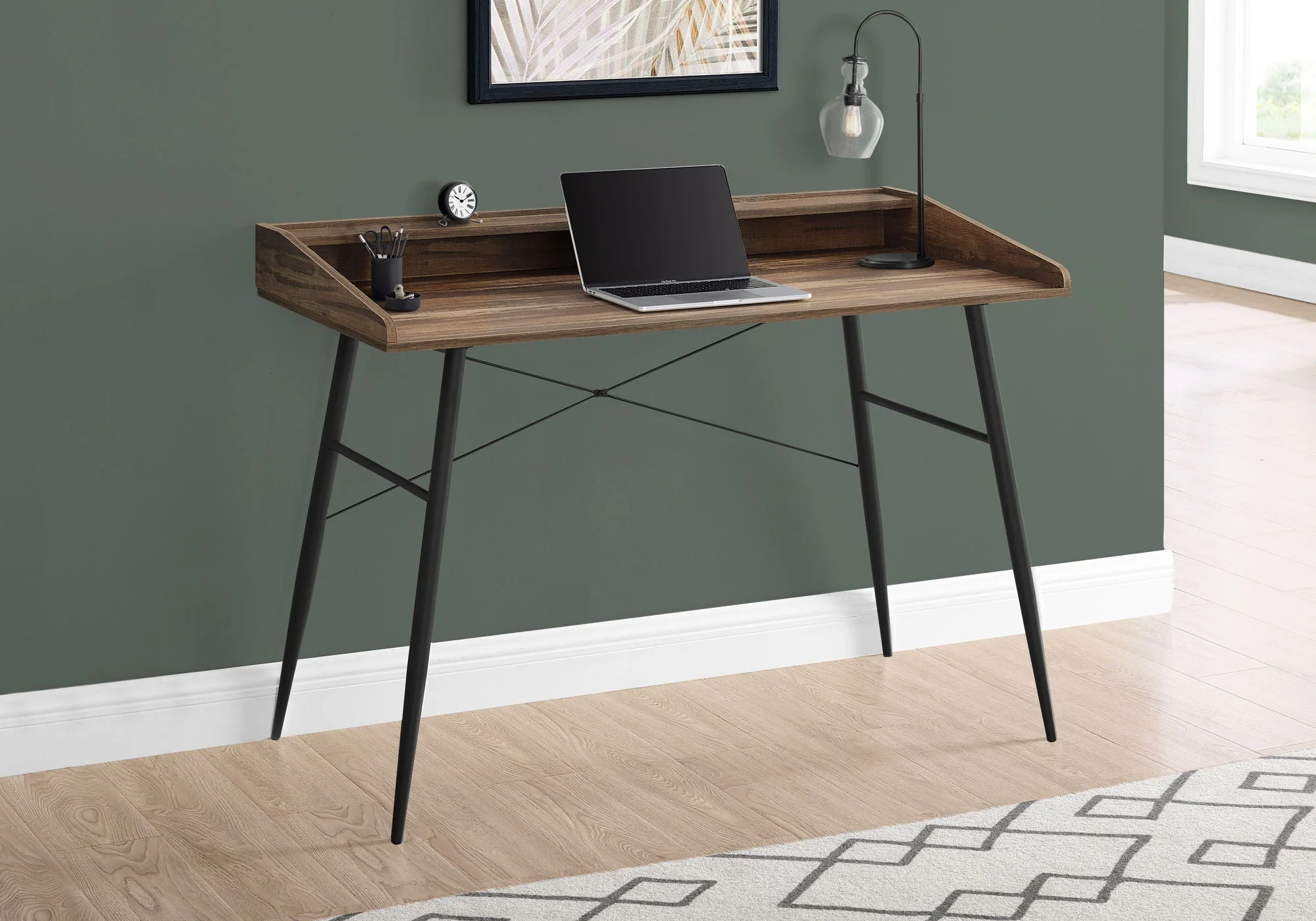 Computer Desk For Home Office, Sturdy Construction, Storage Shelves - Image 13