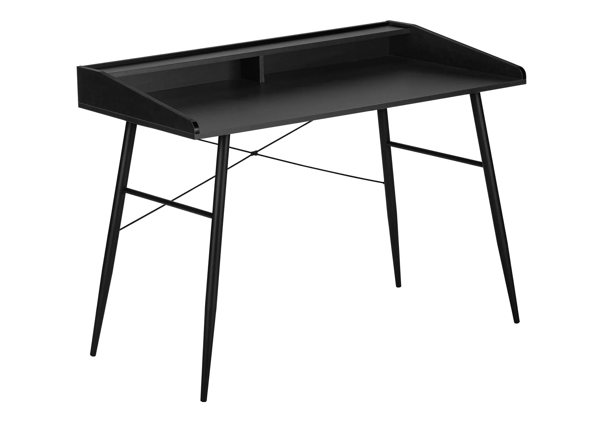 Computer Desk For Home Office, Sturdy Construction, Storage Shelves - Image 4