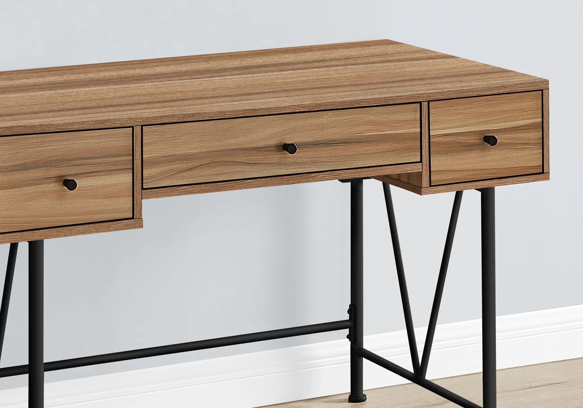 Computer Desk For Home Office, Stylish Design, Storage Drawers, Transitional - Image 7