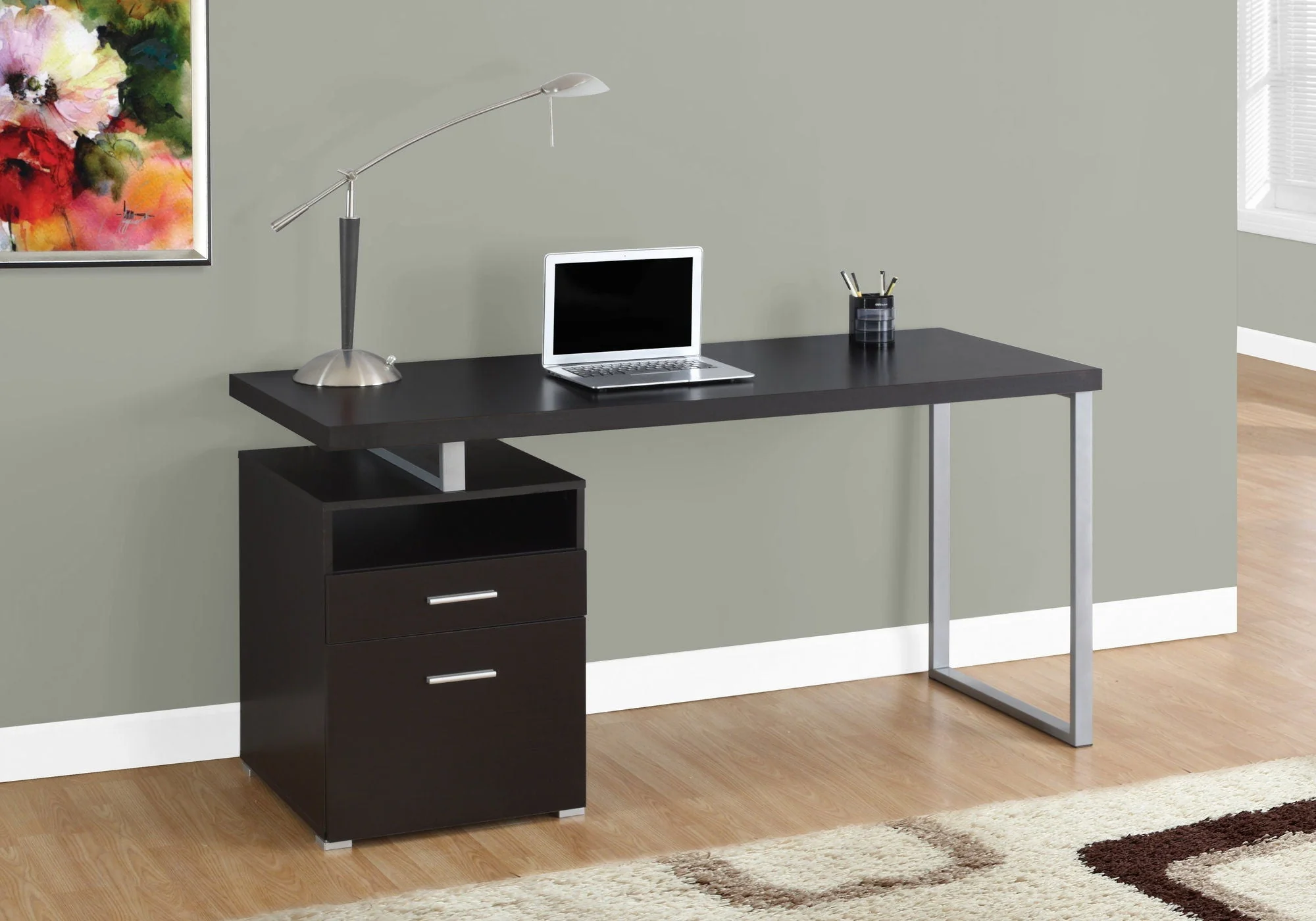Computer Desk for Home Office with Storage Drawers - Image 10