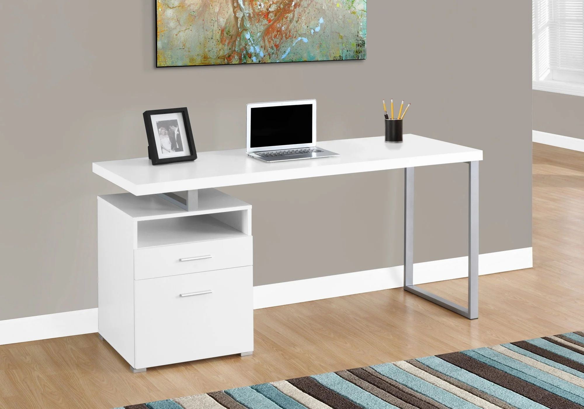 Computer Desk for Home Office with Storage Drawers - Image 4
