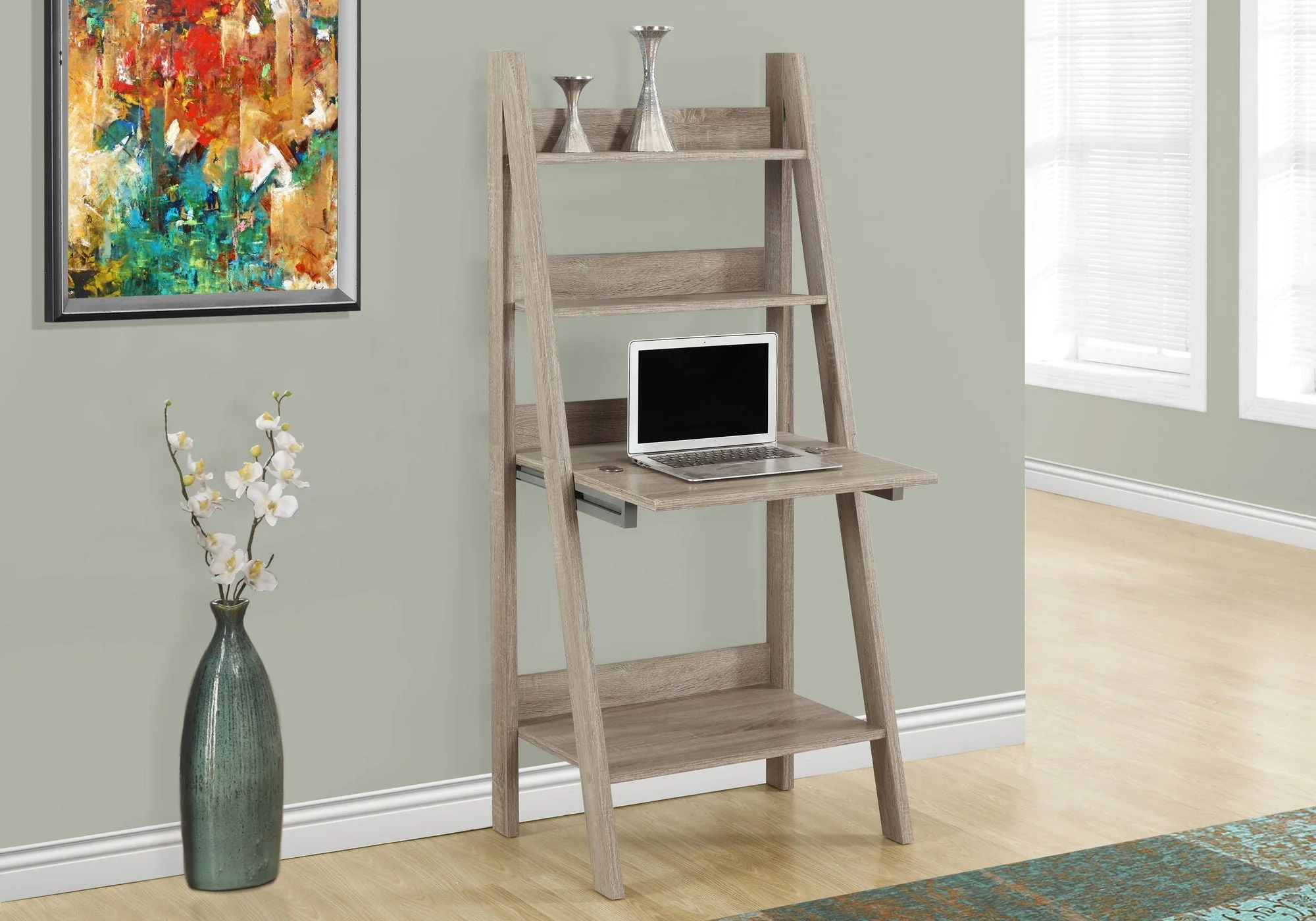 Computer Desk for Home Office with Storage Shelves
