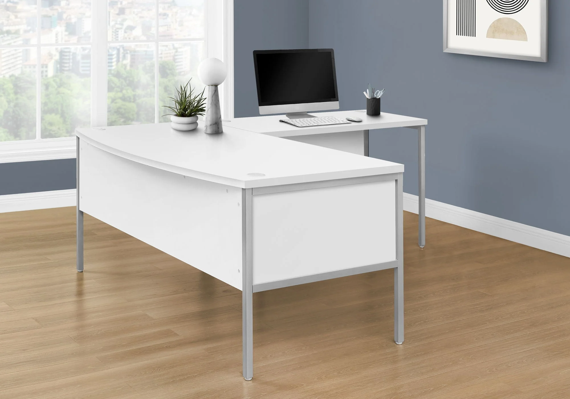 Computer Desk, Home Office, Commercial Grade, Contemporary & Modern - Image 6