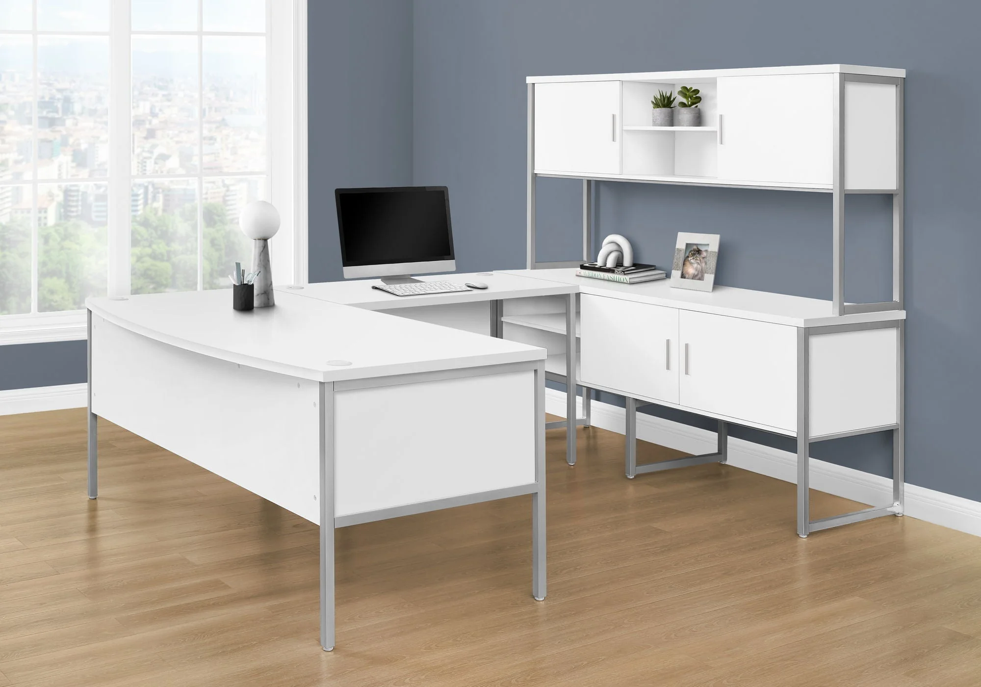 Computer Desk, Home Office, Commercial Grade, Contemporary & Modern - Image 8