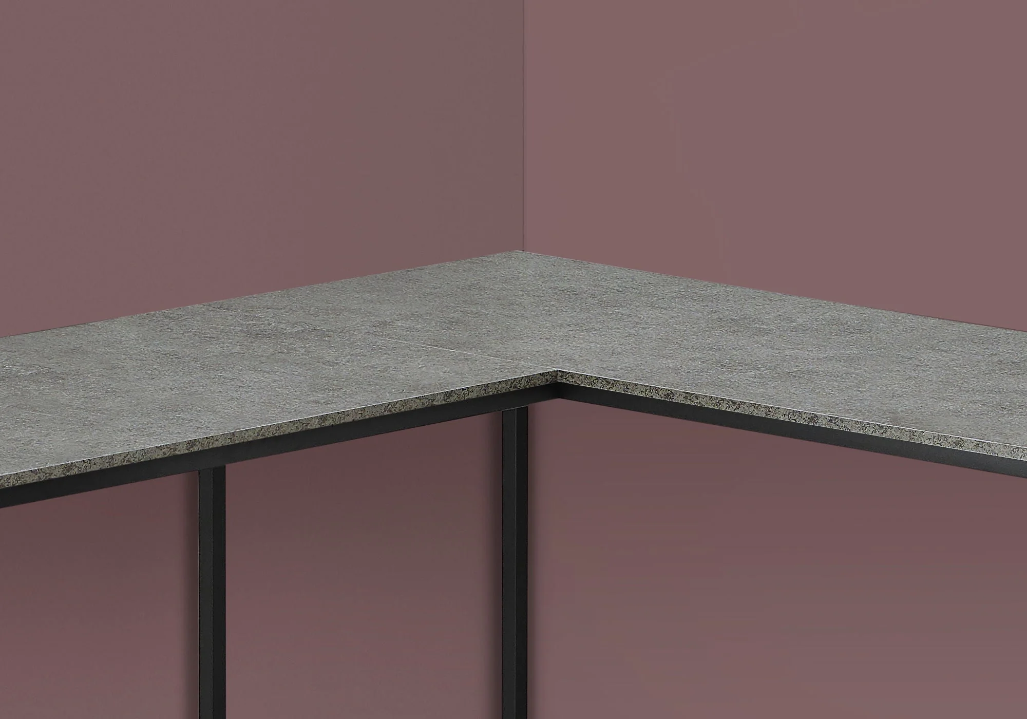 Computer Desk, Home Office, Corner, L Shape, Laptop, Contemporary & Modern - Image 2
