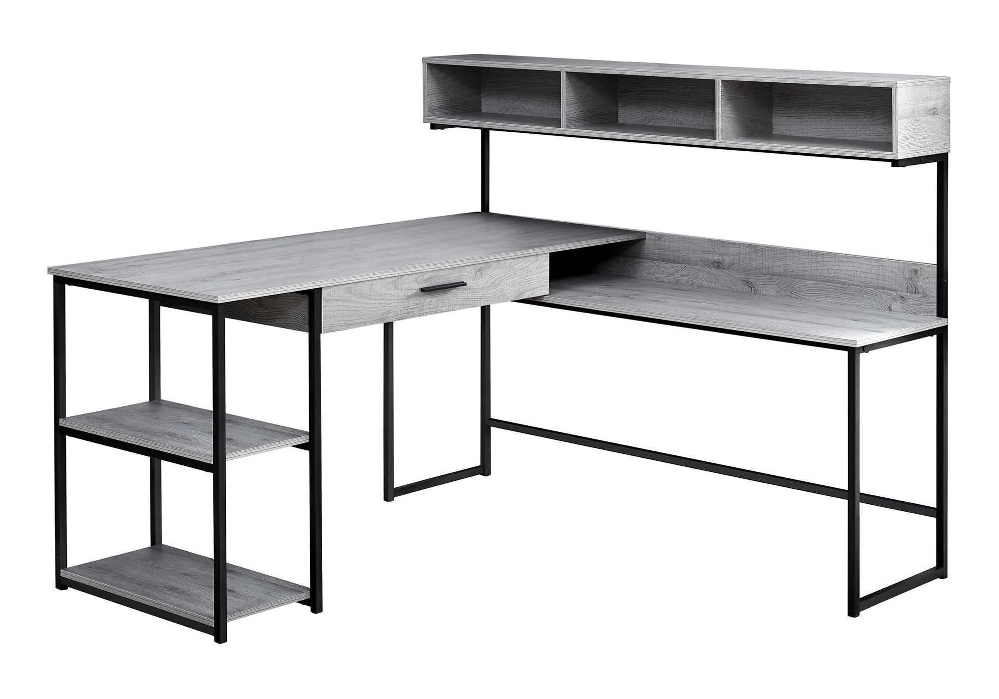 Computer Desk, Home Office, Corner, Storage Drawers, L Shape, Contemporary & Modern