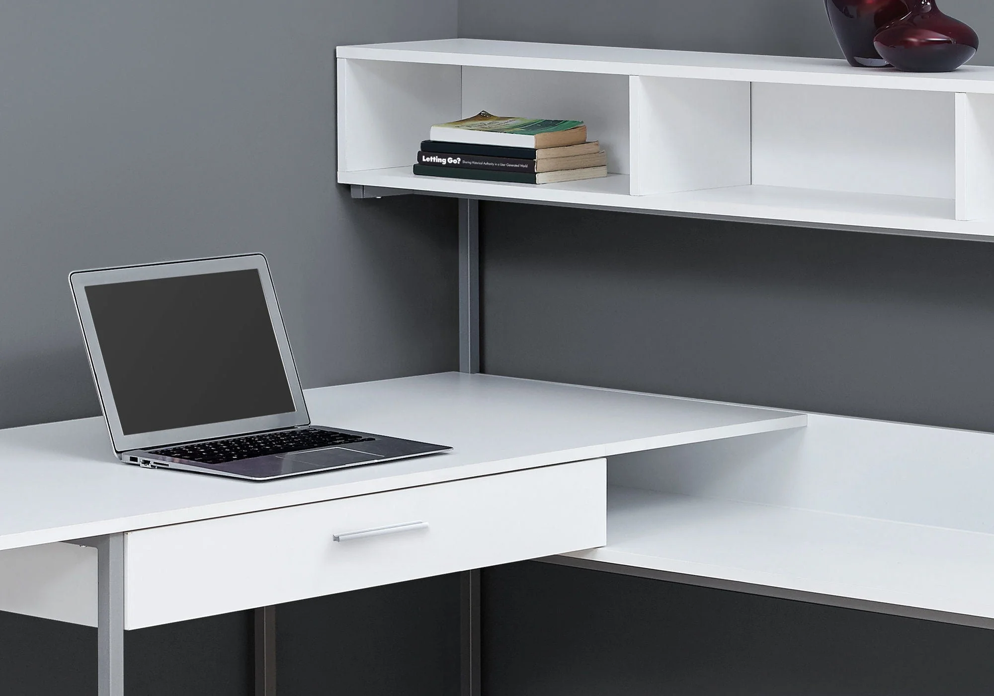 Computer Desk, Home Office, Corner, Storage Drawers, L Shape, Contemporary & Modern - Image 8