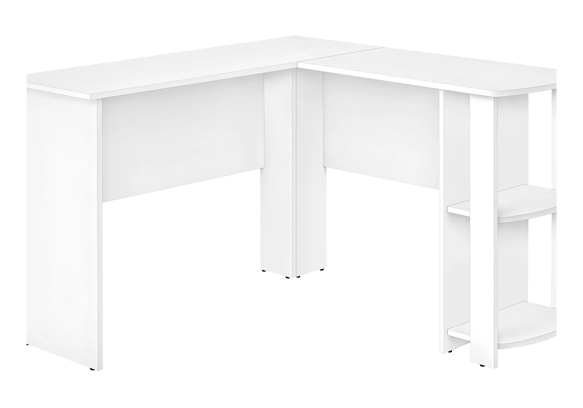 Computer Desk, Home Office, Corner, Storage Shelves, L Shape, Laptop, Contemporary & Modern - Image 3