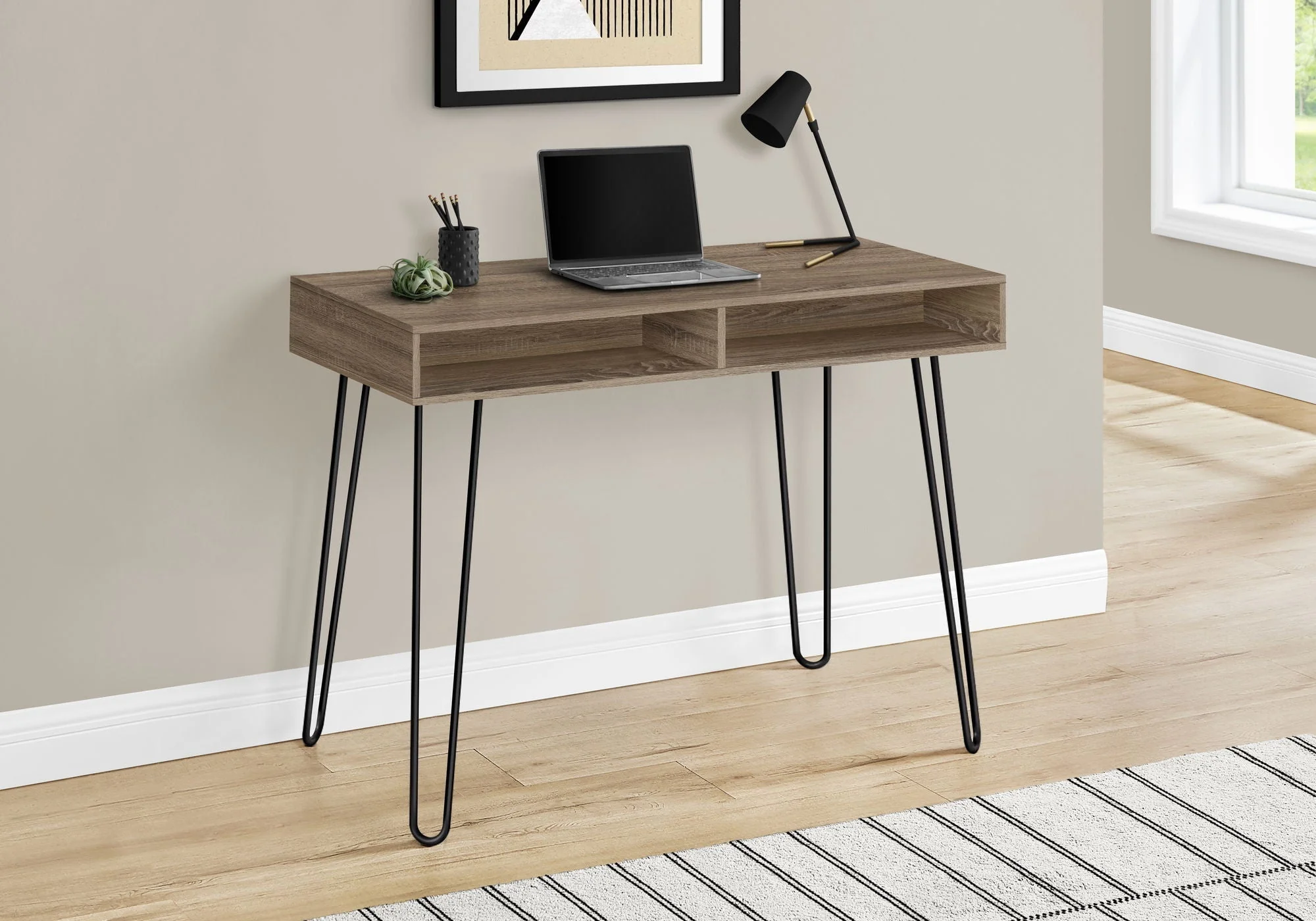 Computer Desk, Home Office, Laptop, Left And Right Set-Up, Storage Drawers, Work, Contemporary, Modern - Image 7