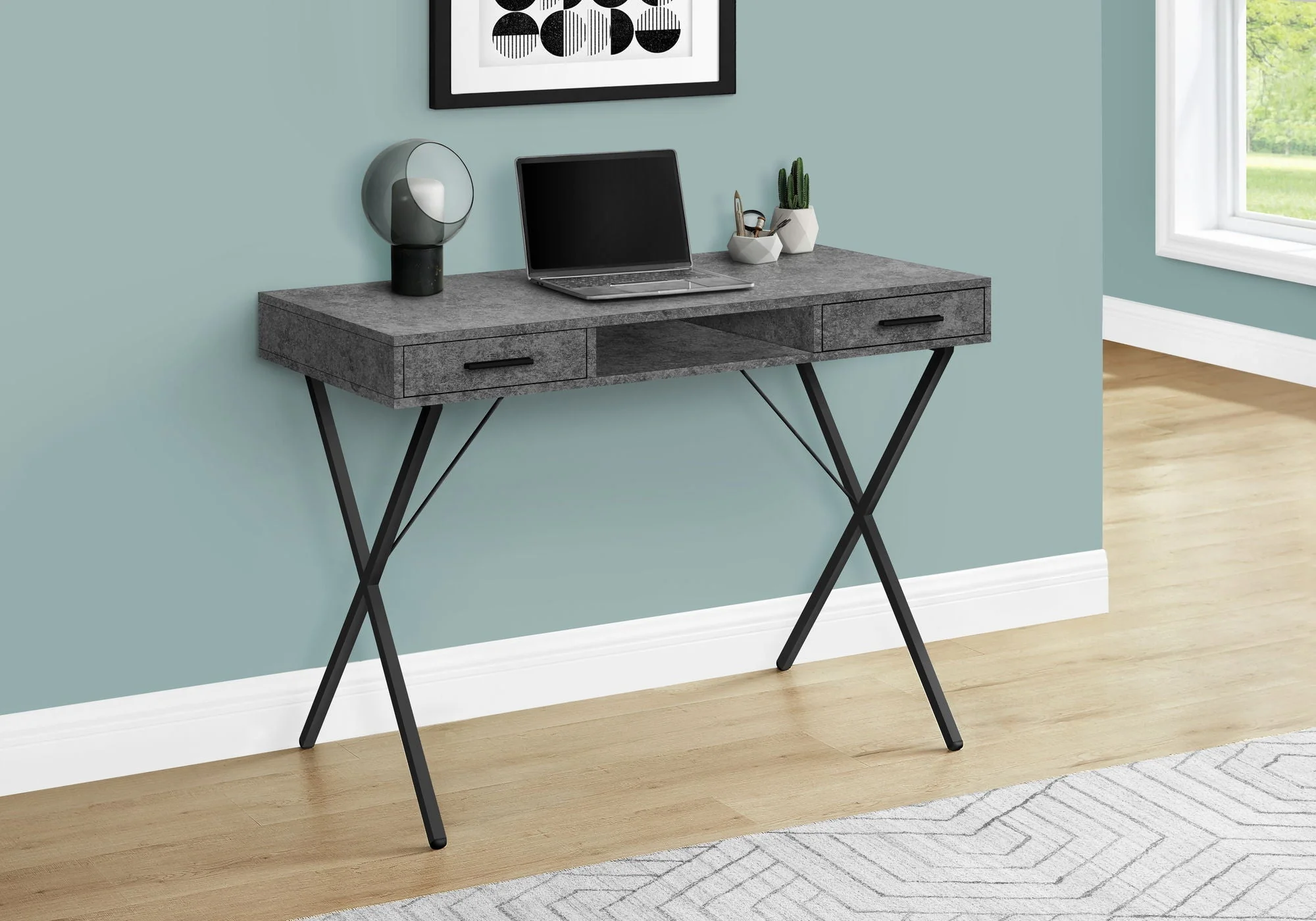 Computer Desk, Home Office, Laptop, Left / Right Set-Up, Storage Drawers, Work, Contemporary, Modern - Image 13