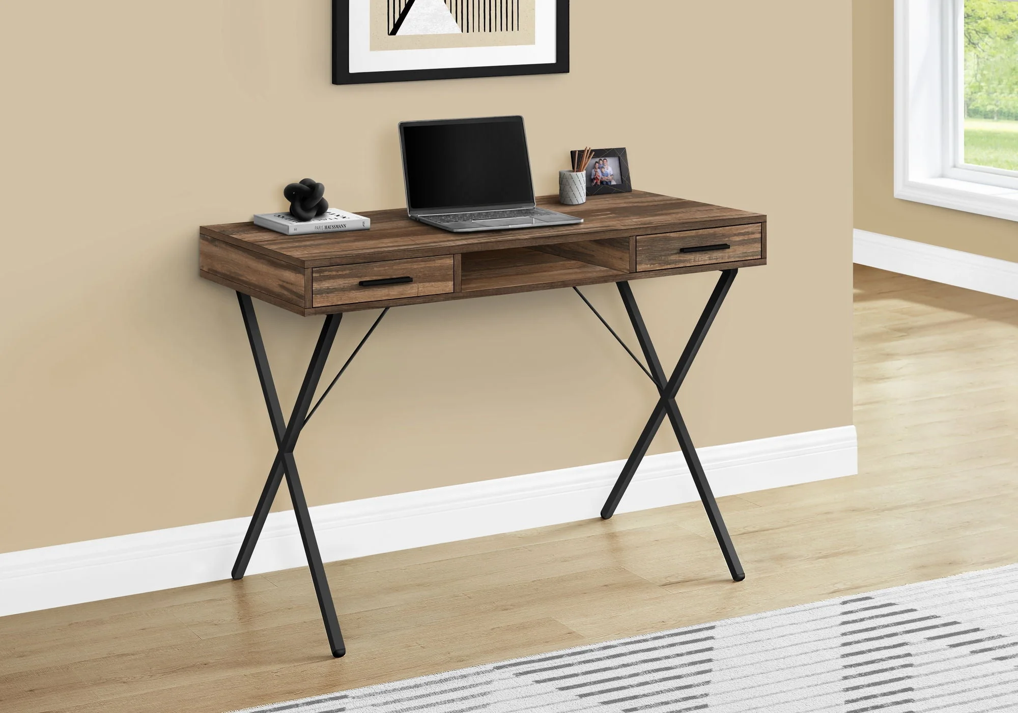 Computer Desk, Home Office, Laptop, Left / Right Set-Up, Storage Drawers, Work, Contemporary, Modern - Image 14