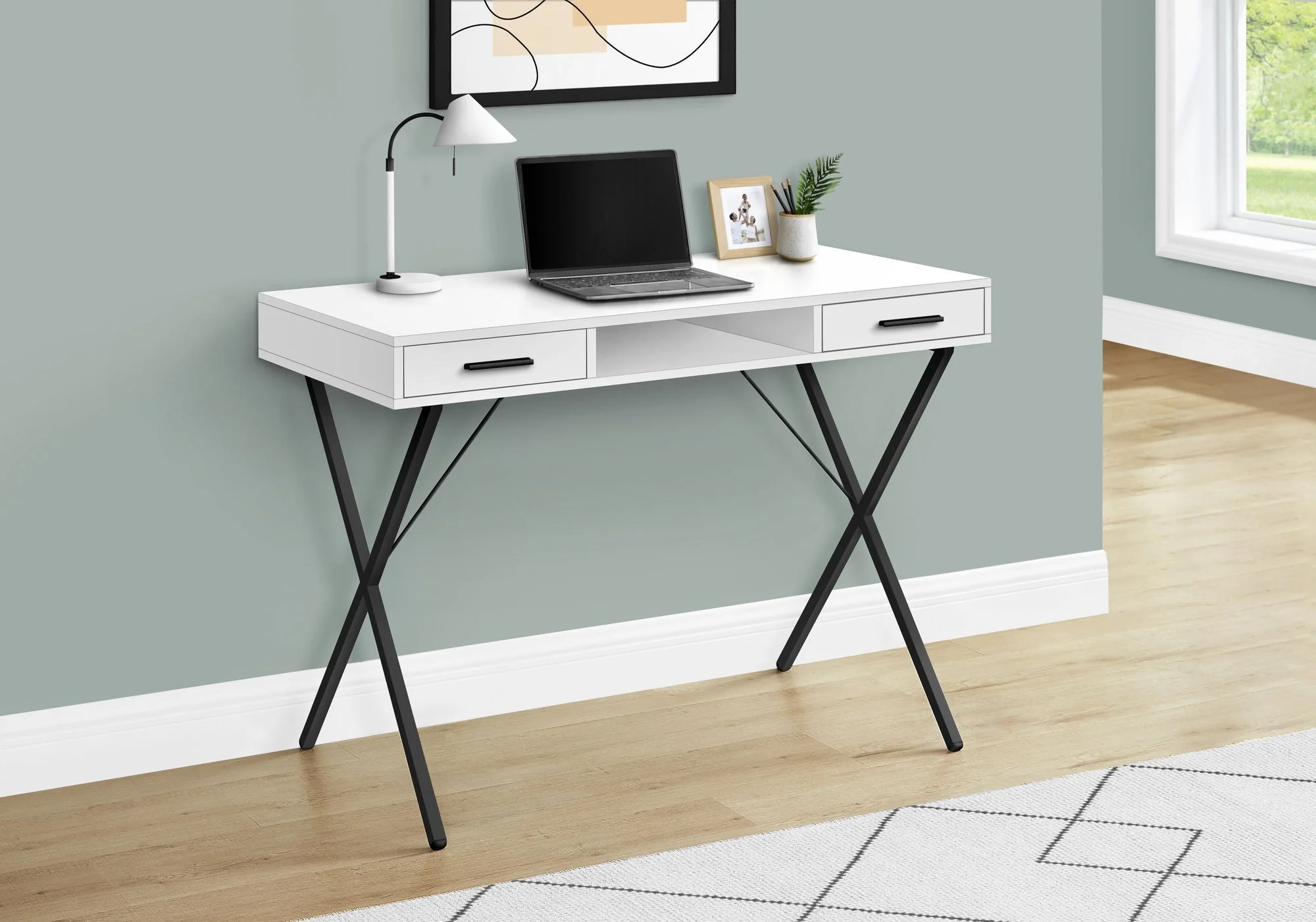 Computer Desk, Home Office, Laptop, Left / Right Set-Up, Storage Drawers, Work, Contemporary, Modern - Image 16