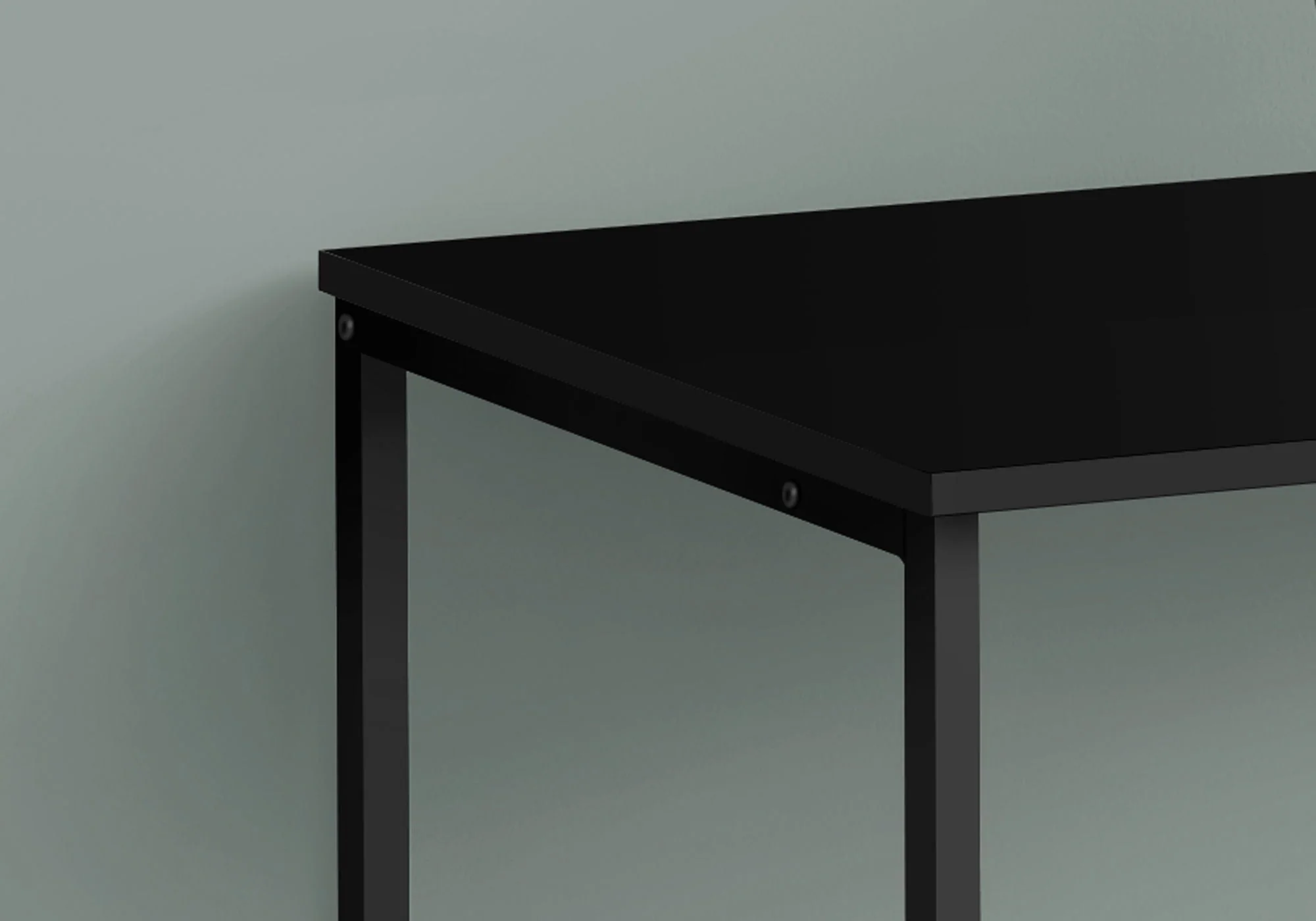 Computer Desk, Home Office, Laptop, Left & Right Set-Up, Storage Drawers, Work, Contemporary, Modern - Black - Image 3