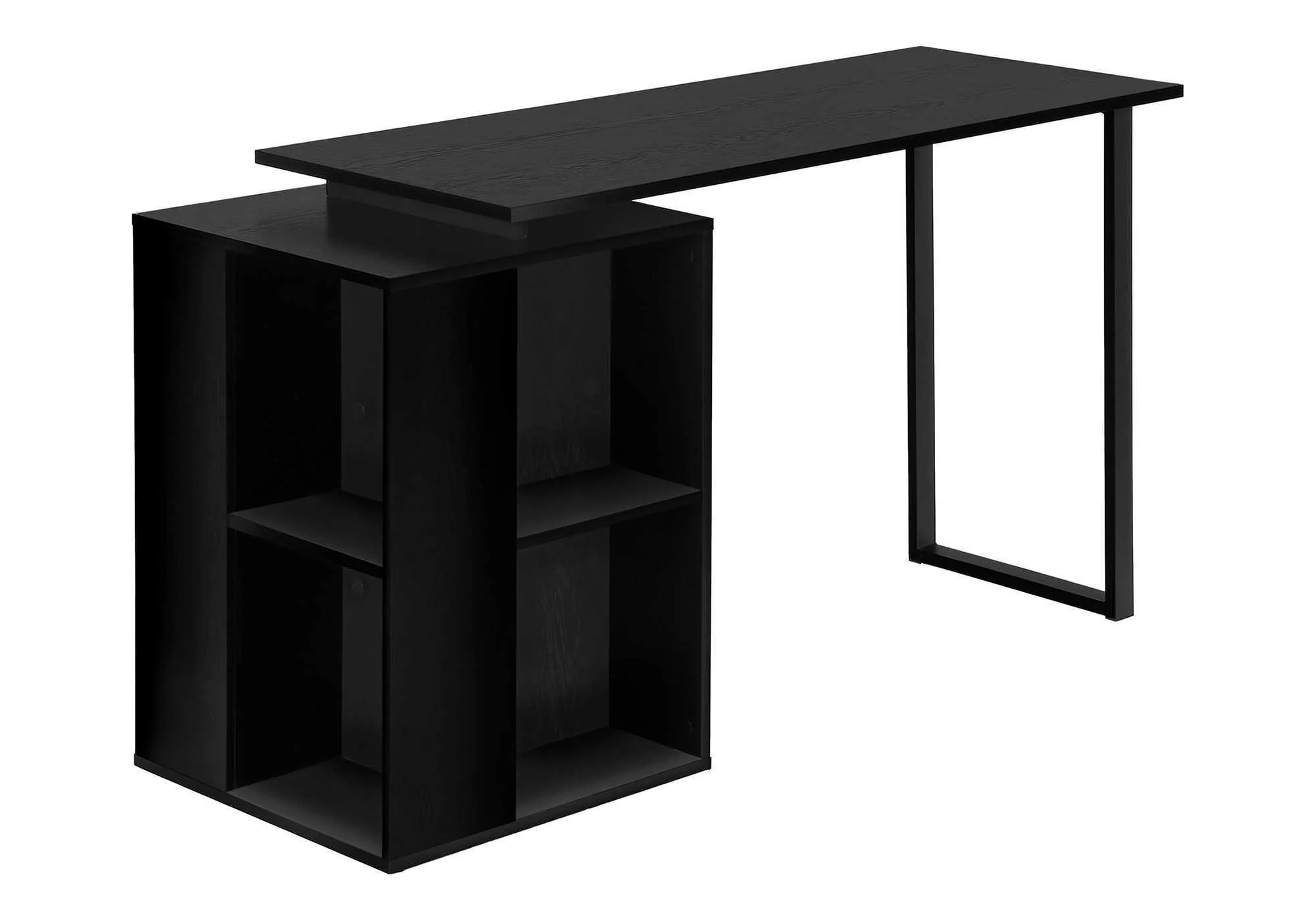 Computer Desk, Home Office, Left, Right Set-Up, Storage Shelves, Work, Laptop, Contemporary, Modern - Image 2