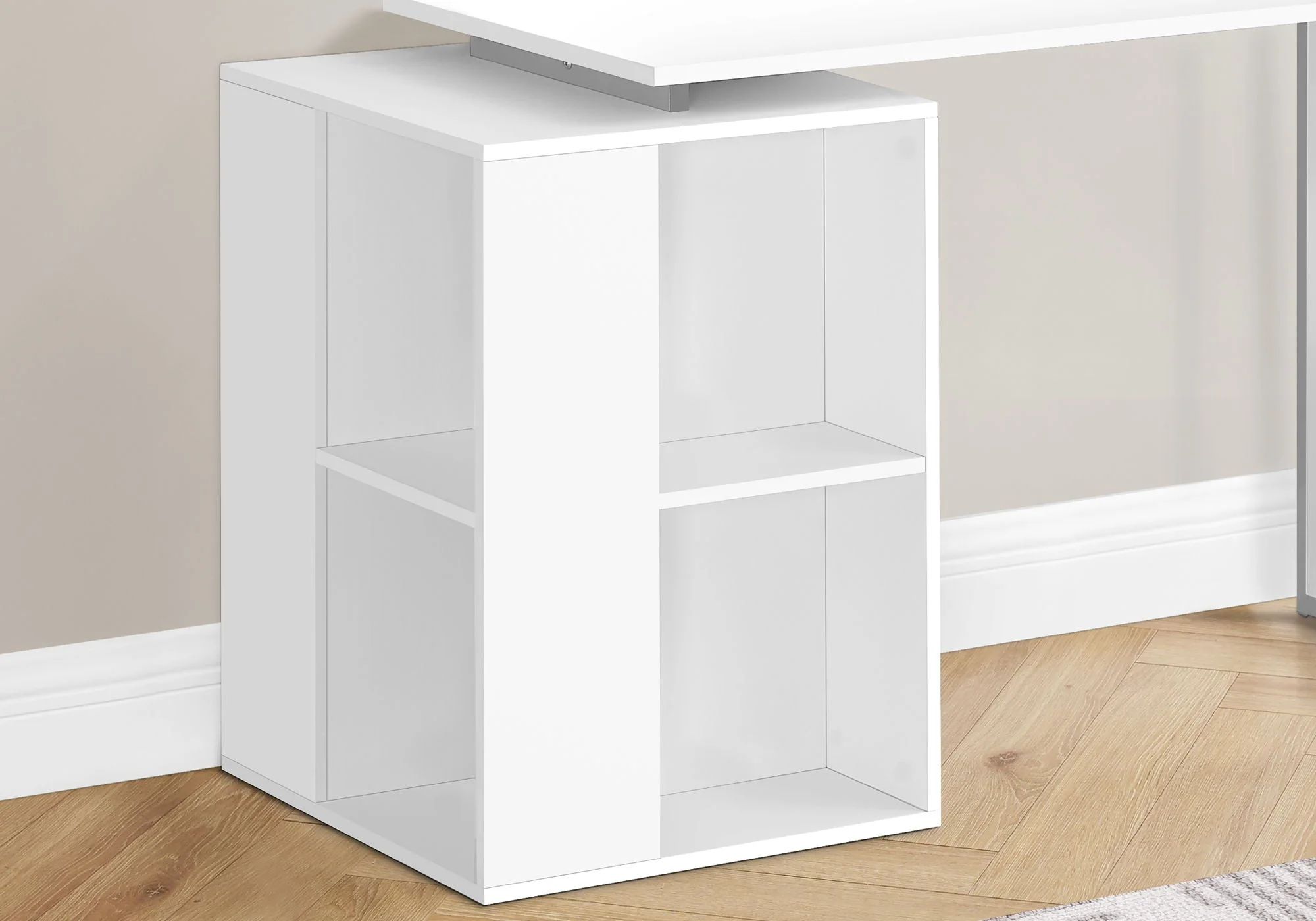 Computer Desk, Home Office, Left, Right Set-Up, Storage Shelves, Work, Laptop, Contemporary, Modern - Image 7