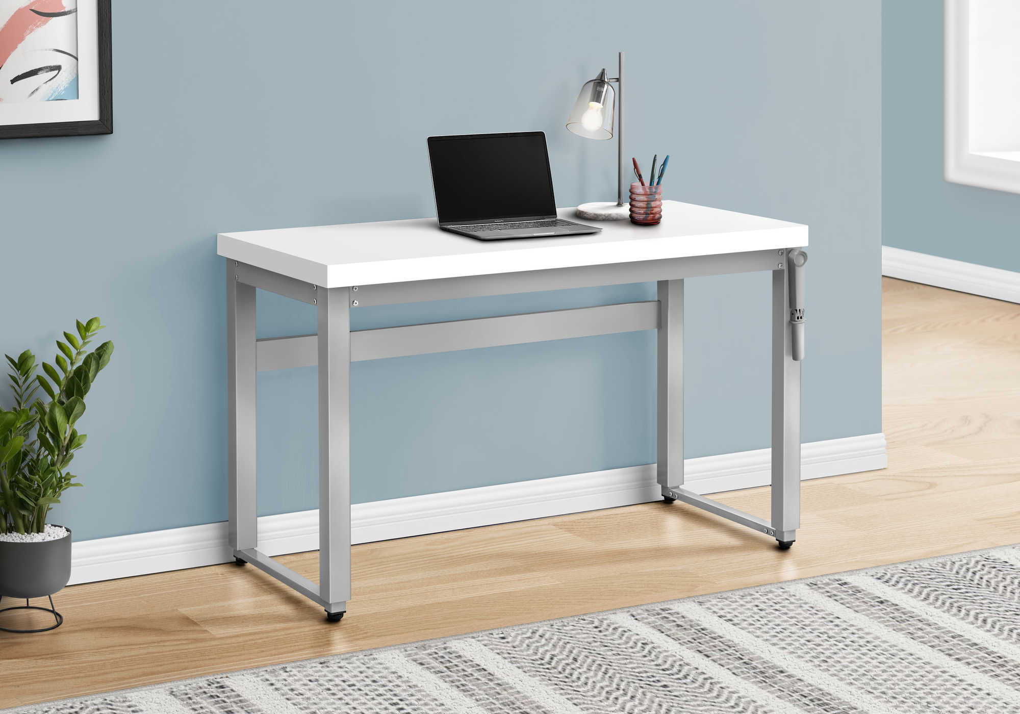 Computer Desk Home Office, Standing, Adjustable, Laptop - Image 4