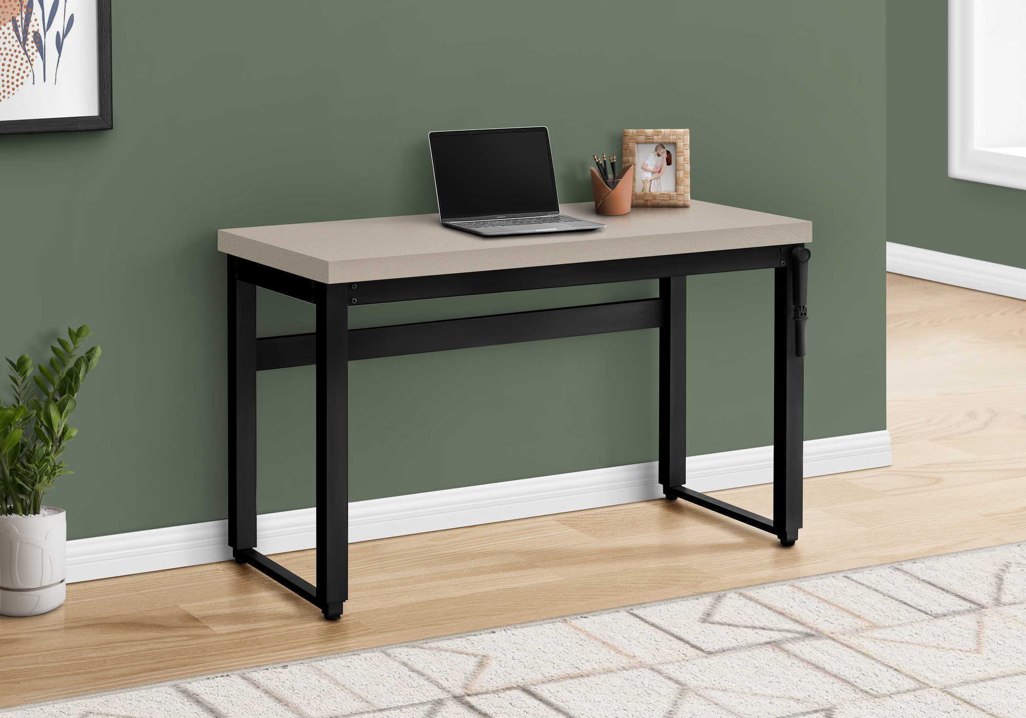 Computer Desk, Home Office, Standing, Adjustable, Laptop, Contemporary & Modern - Image 15