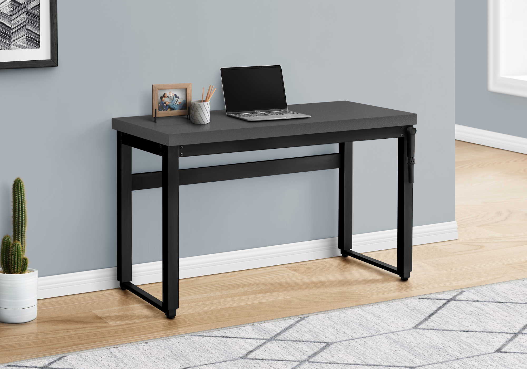Computer Desk, Home Office, Standing, Adjustable, Laptop, Contemporary & Modern - Image 17