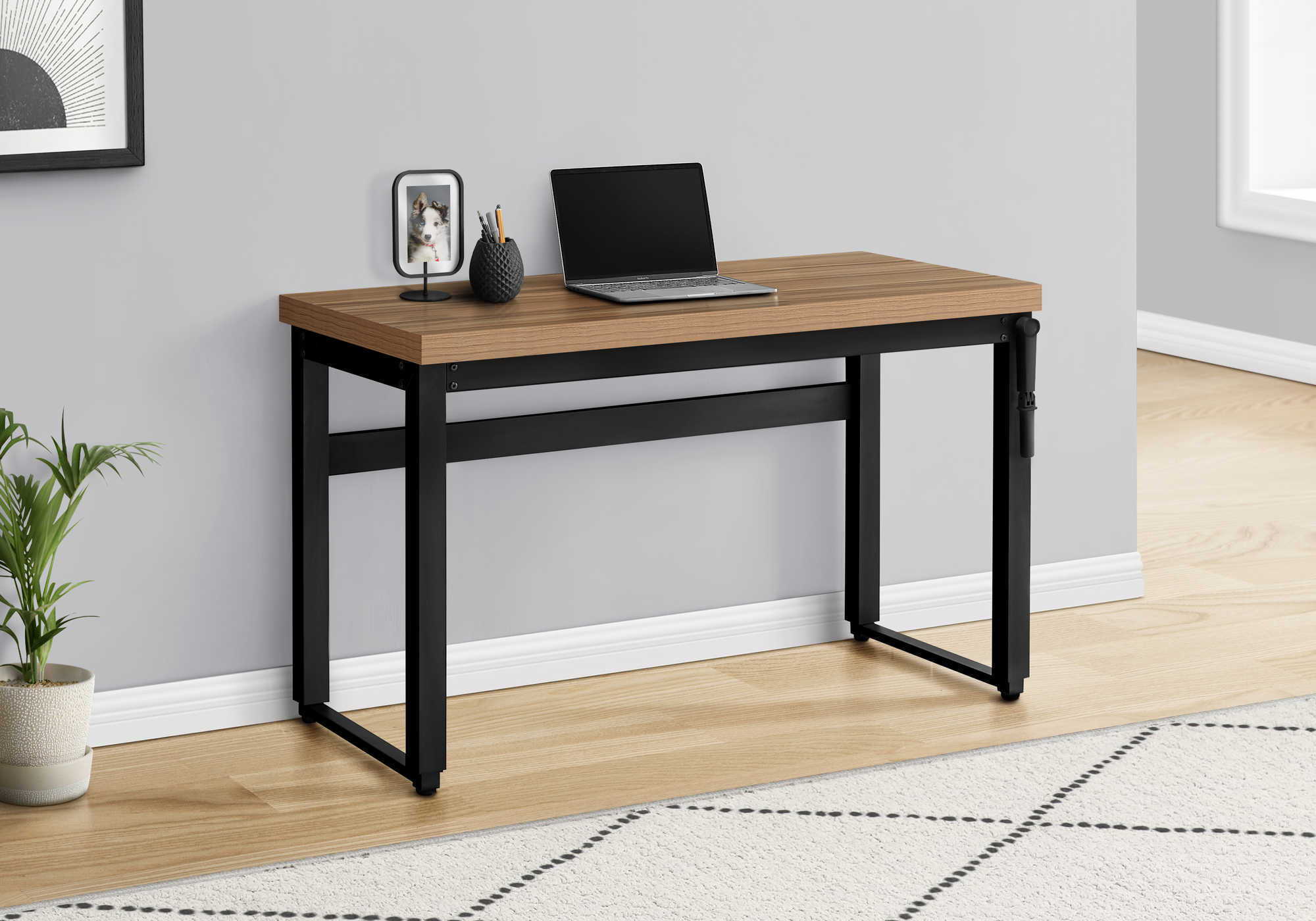 Computer Desk, Home Office, Standing, Adjustable, Laptop, Contemporary & Modern - Image 18