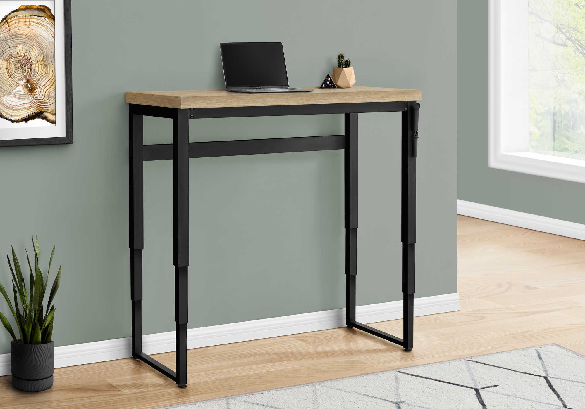 Computer Desk, Home Office, Standing, Adjustable, Laptop, Contemporary & Modern - Image 2