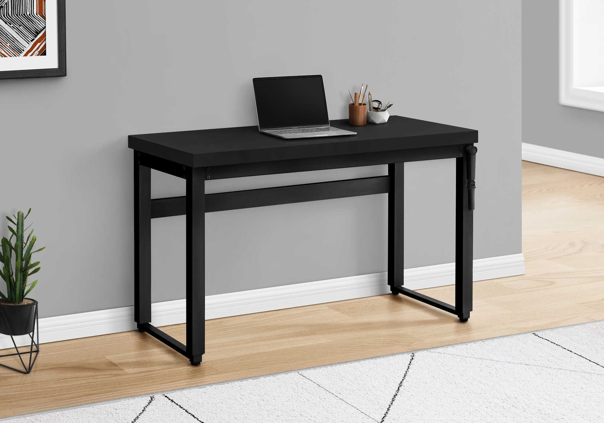 Computer Desk, Home Office, Standing, Adjustable, Laptop, Contemporary & Modern - Image 27