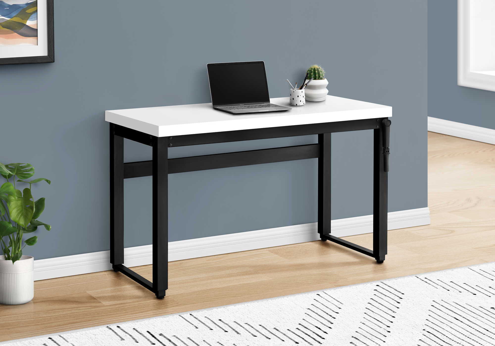 Computer Desk, Home Office, Standing, Adjustable, Laptop, Contemporary & Modern - Image 28